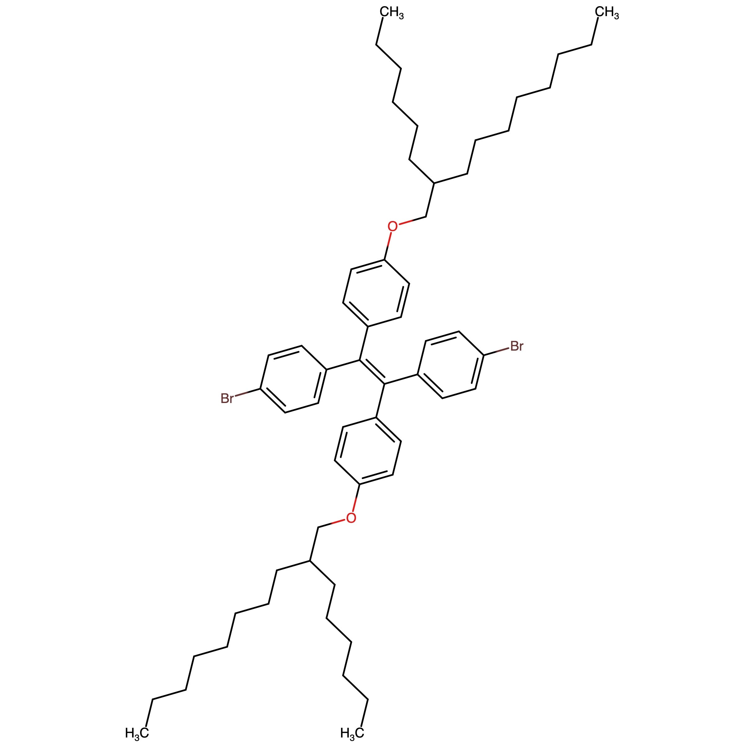 CAS RN 2768859-40-9 | 1,2-Bis(4-bromophenyl)-1,2-bis(4-((2-hexyldecyl)oxy)phenyl)ethene