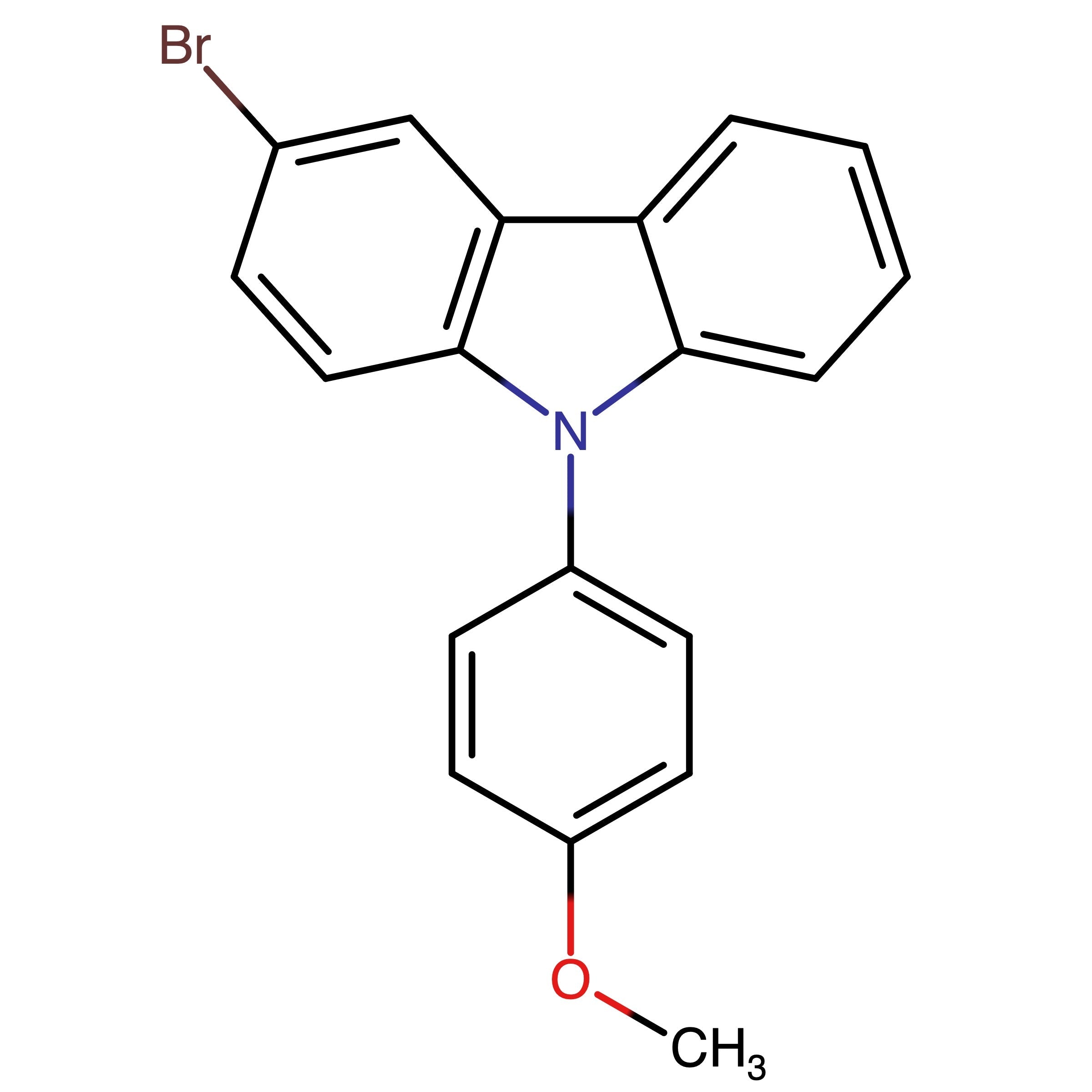 CAS RN 746651-50-3 | 3-Bromo-9-(4-methoxyphenyl)-9H-carbazole