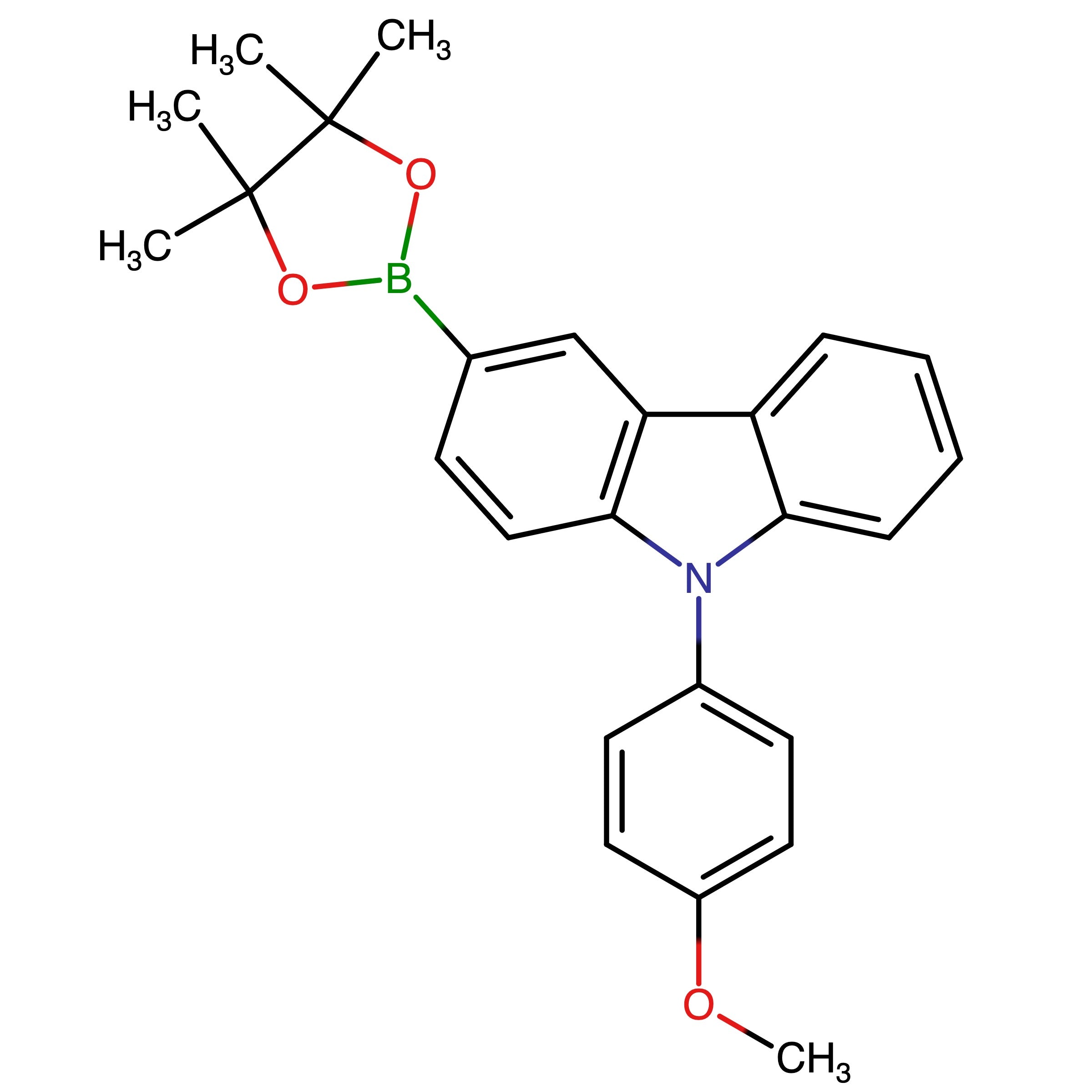 CAS RN 746651-51-4 | 9-(4-Methoxyphenyl)-3-(4,4,5,5-tetramethyl-1,3,2-dioxaborolan-2-yl)-9H-carbazole
