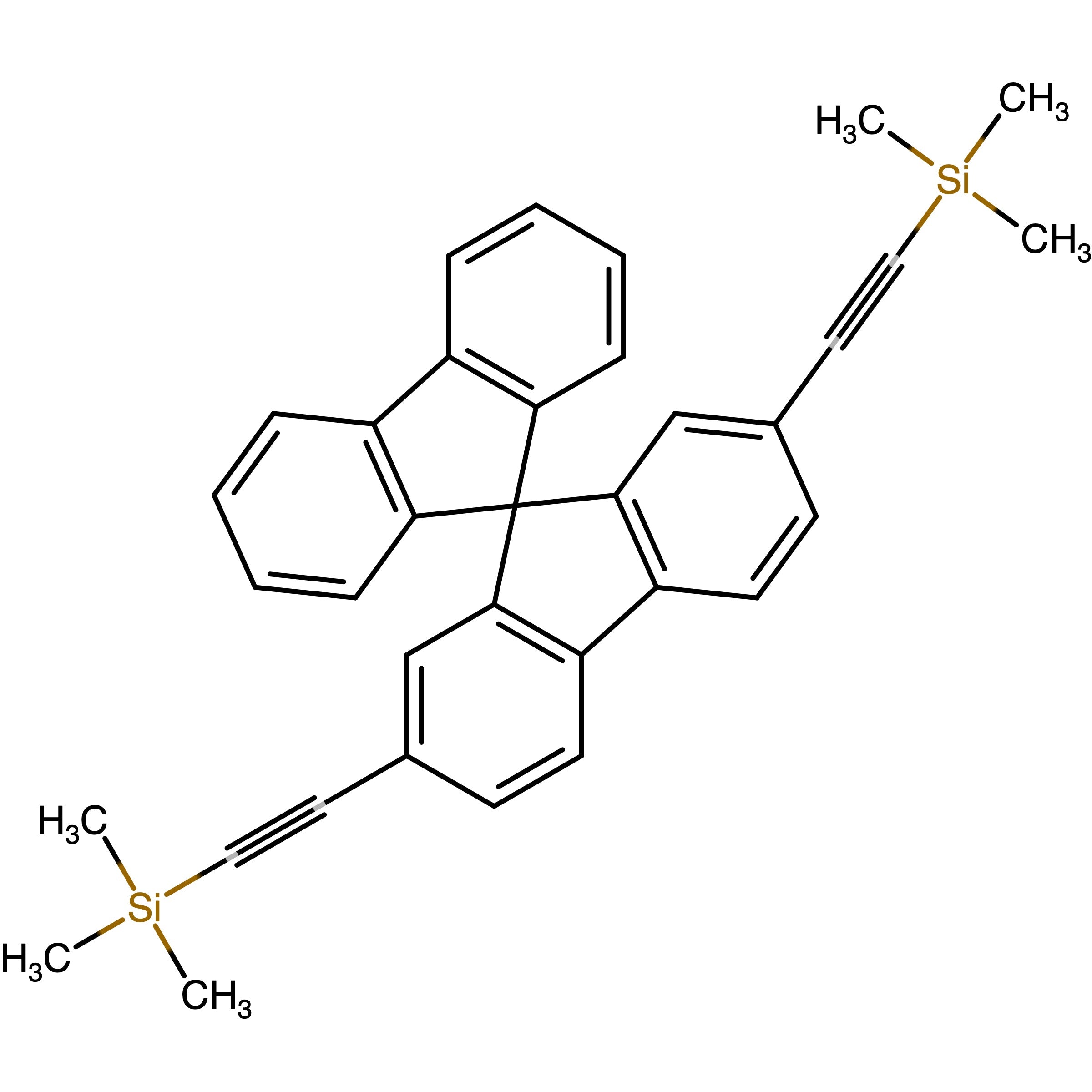 CAS RN 862007-09-8 | 2,7-Bis((trimethylsilyl)ethynyl)-9,9'-spirobi[fluorene]