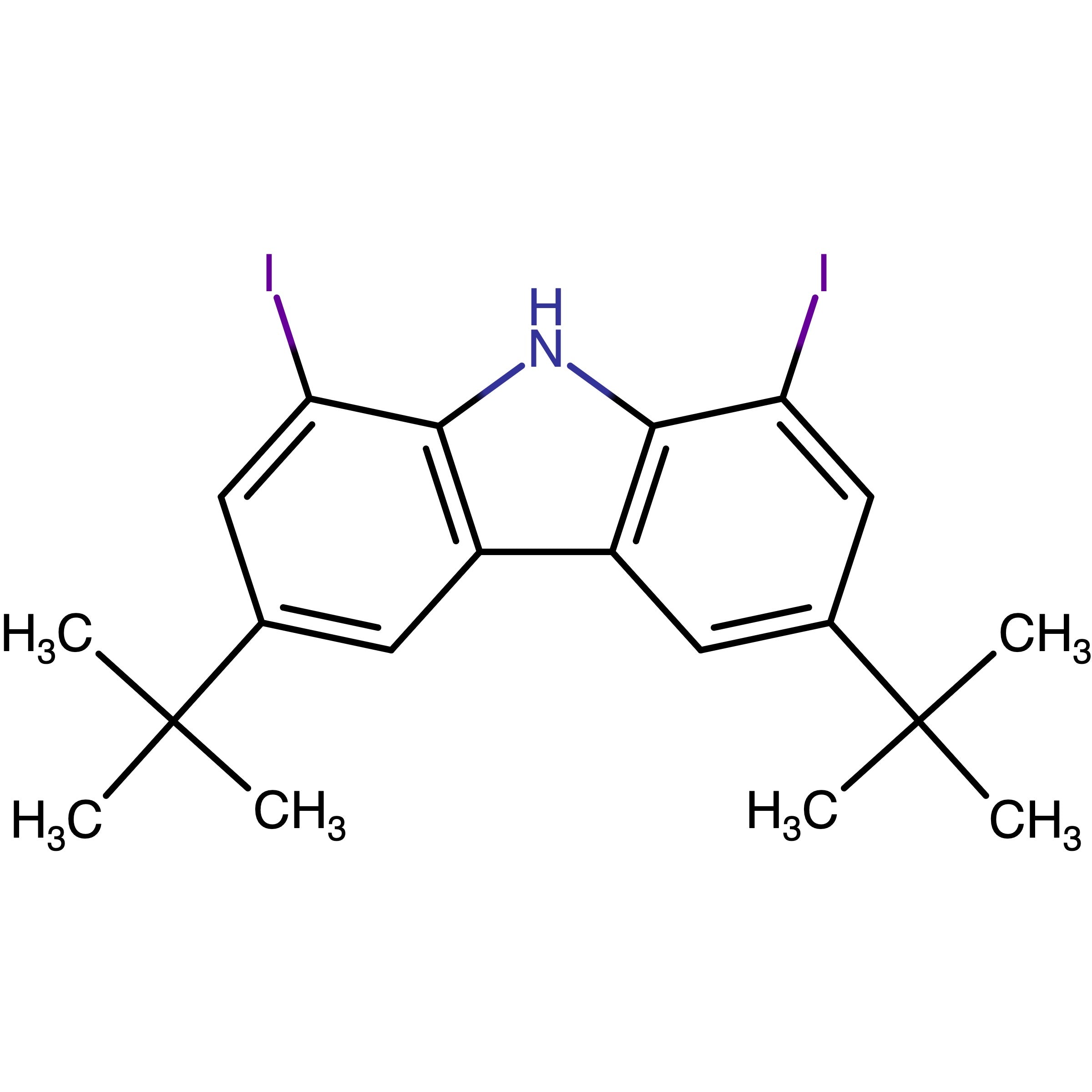 CAS RN 601454-40-4 | 3,6-Di-tert-butyl-1,8-diiodo-9H-carbazole