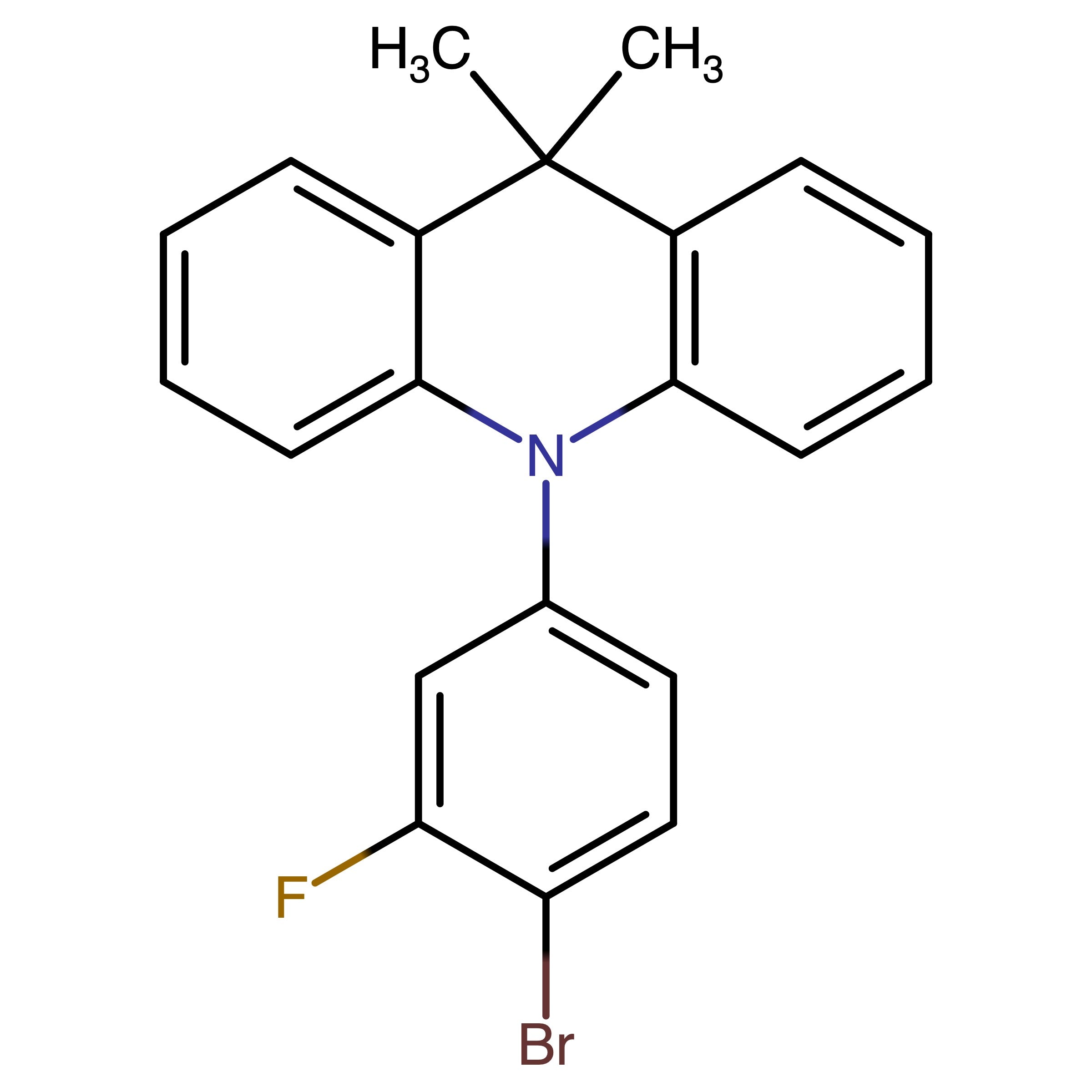 CAS RN 1776083-58-9 | 10-(4-Bromo-3-fluorophenyl)-9,9-dimethyl-9,10-dihydroacridine