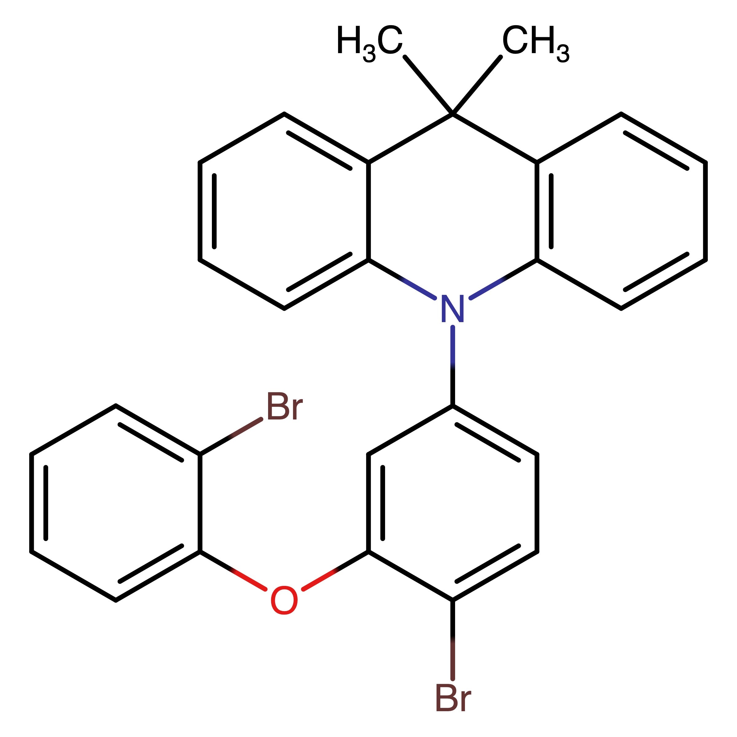 CAS RN 1776083-61-4 | 10-(4-Bromo-3-(2-bromophenoxy)phenyl)-9,9-dimethyl-9,10-dihydroacridine