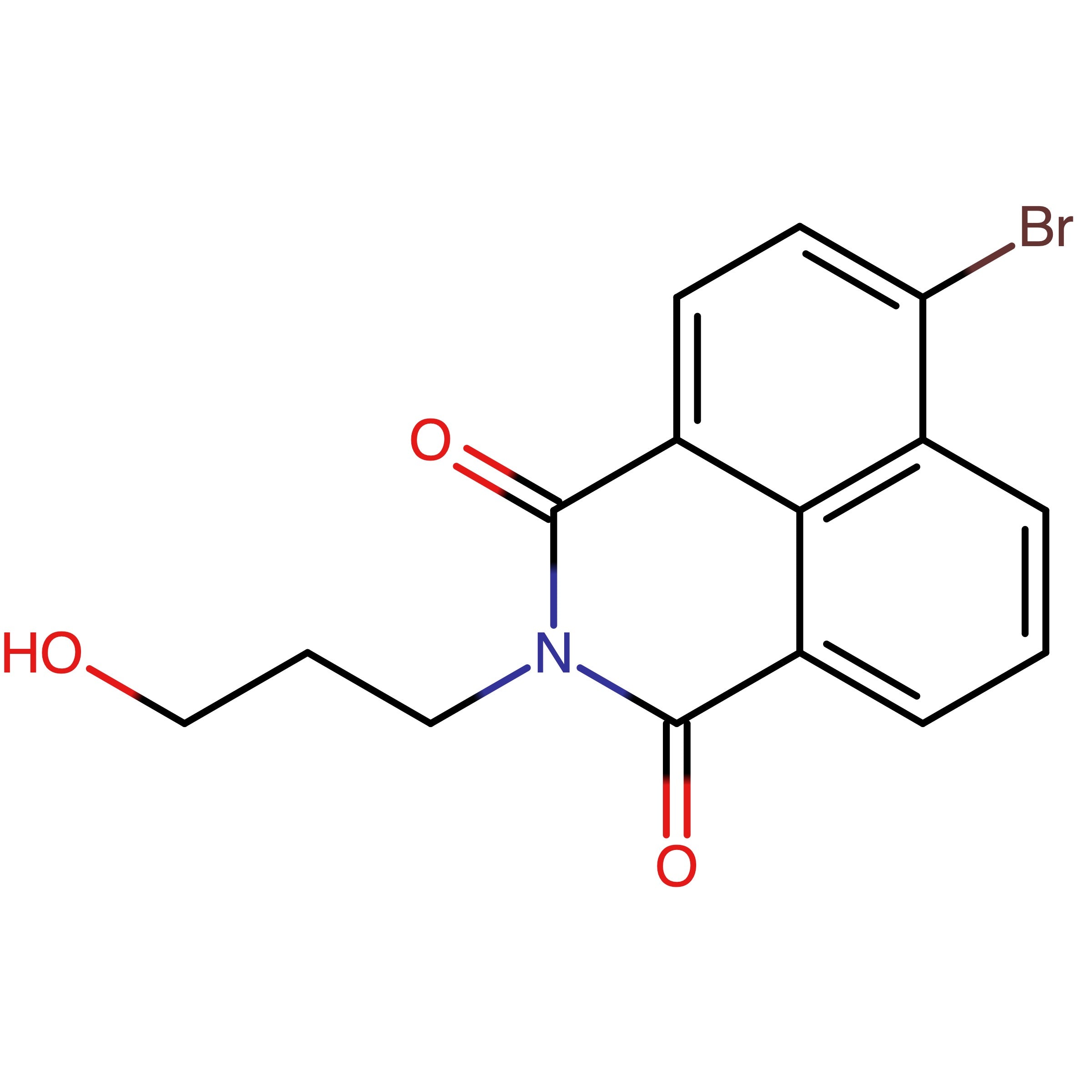 CAS RN 52559-38-3 | 6-Bromo-2-(3-hydroxypropyl)-1H-benzo[de]isoquinoline-1,3(2H)-dione