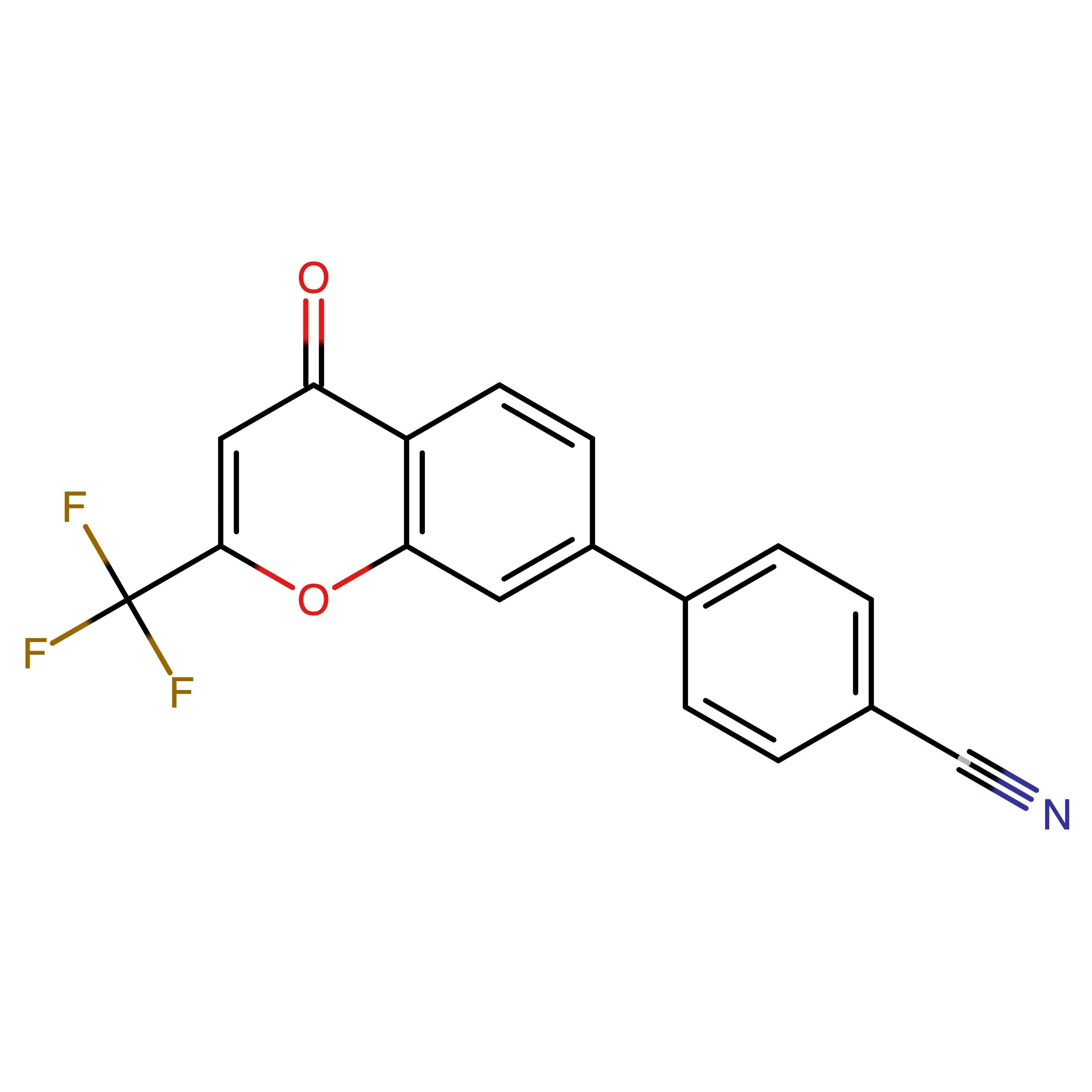 CAS RN 2254029-96-2 | 4-(4-Oxo-2-(trifluoromethyl)-4H-chromen-7-yl)benzonitrile