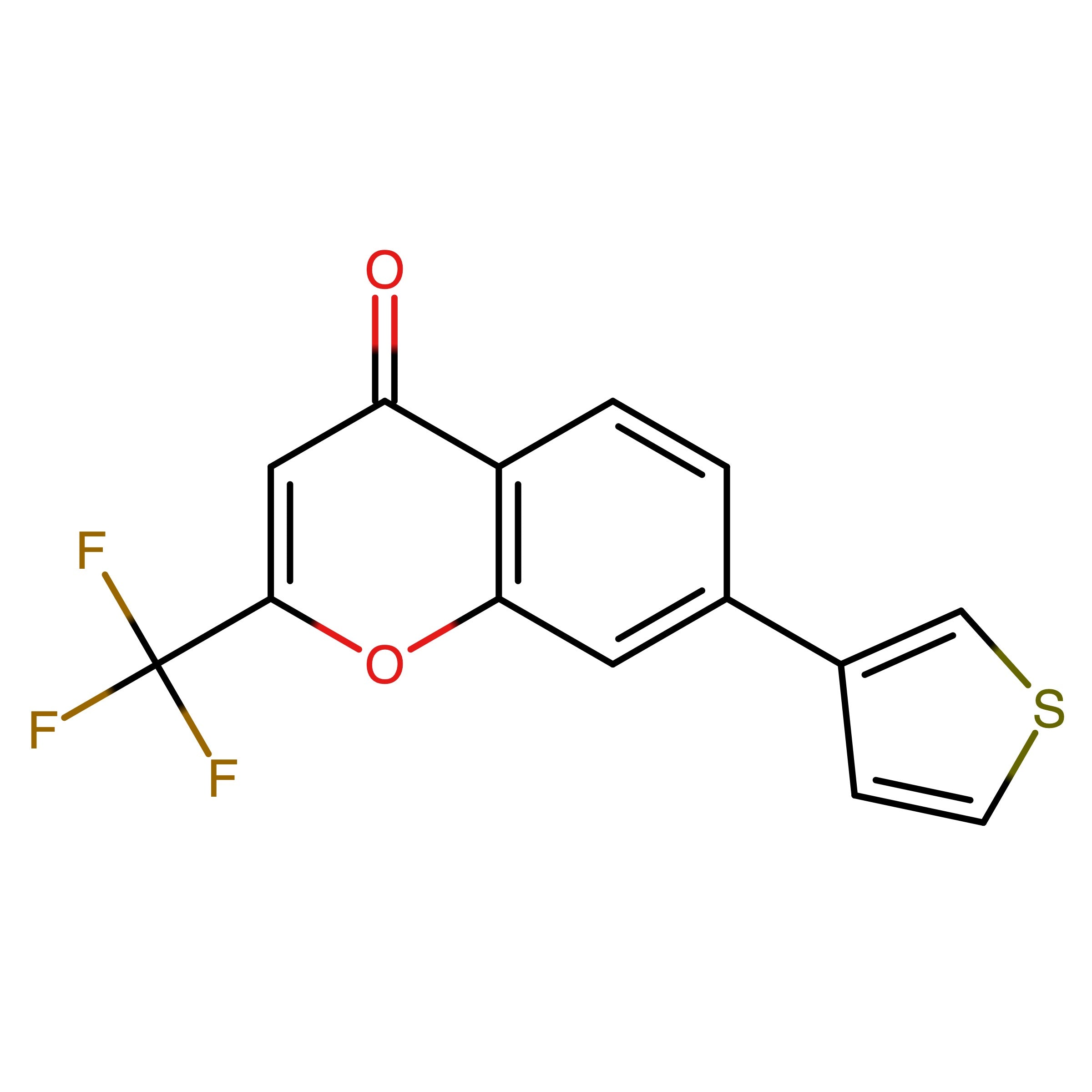 CAS RN 2254030-01-6 | 7-(Thiophen-3-yl)-2-(trifluoromethyl)-4H-chromen-4-one