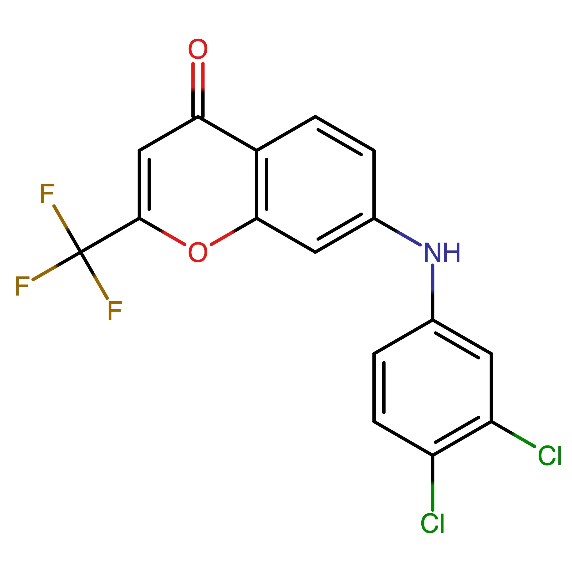 CAS RN 2254030-08-3 | 7-((3,4-Dichlorophenyl)amino)-2-(trifluoromethyl)-4H-chromen-4-one