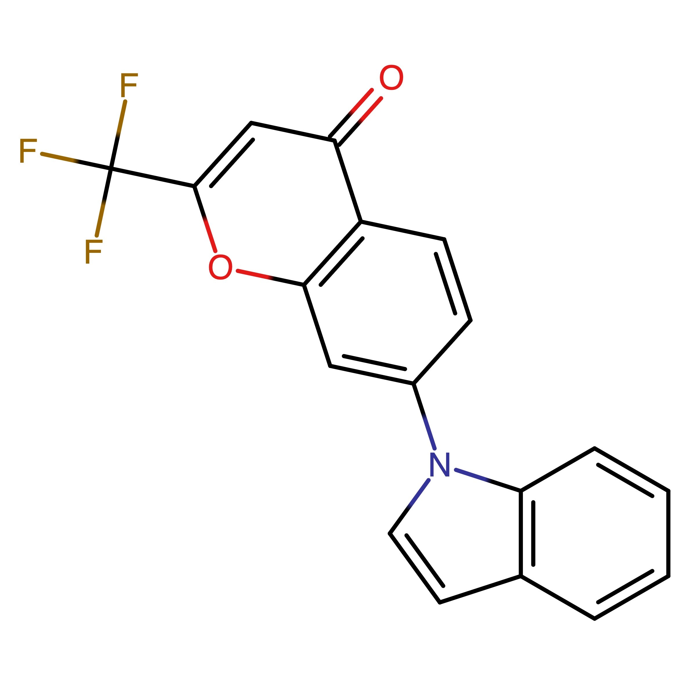 CAS RN 2254030-09-4 | 7-(1H-Indol-1-yl)-2-(trifluoromethyl)-4H-chromen-4-one