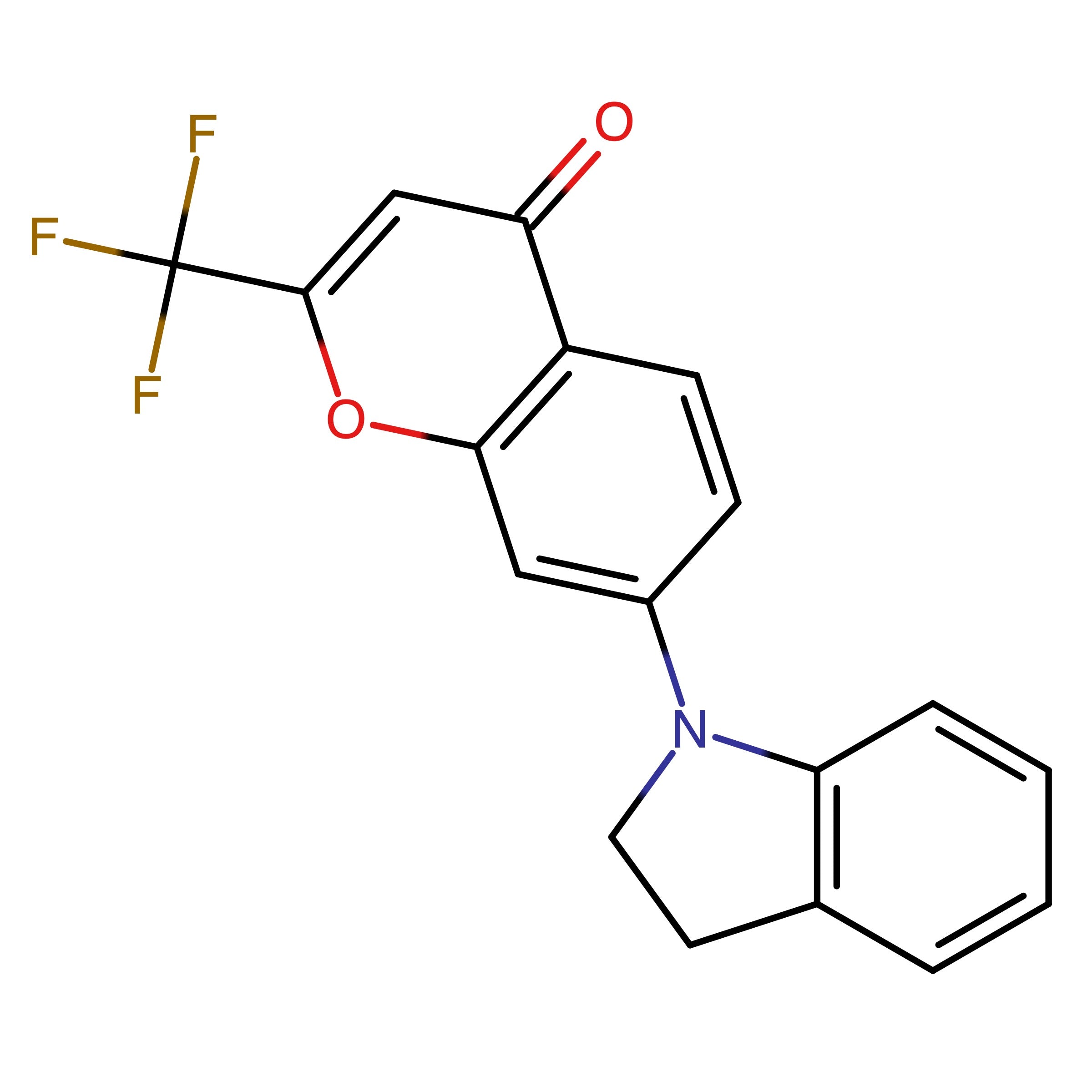 CAS RN 2254030-10-7 | 7-(Indolin-1-yl)-2-(trifluoromethyl)-4H-chromen-4-one