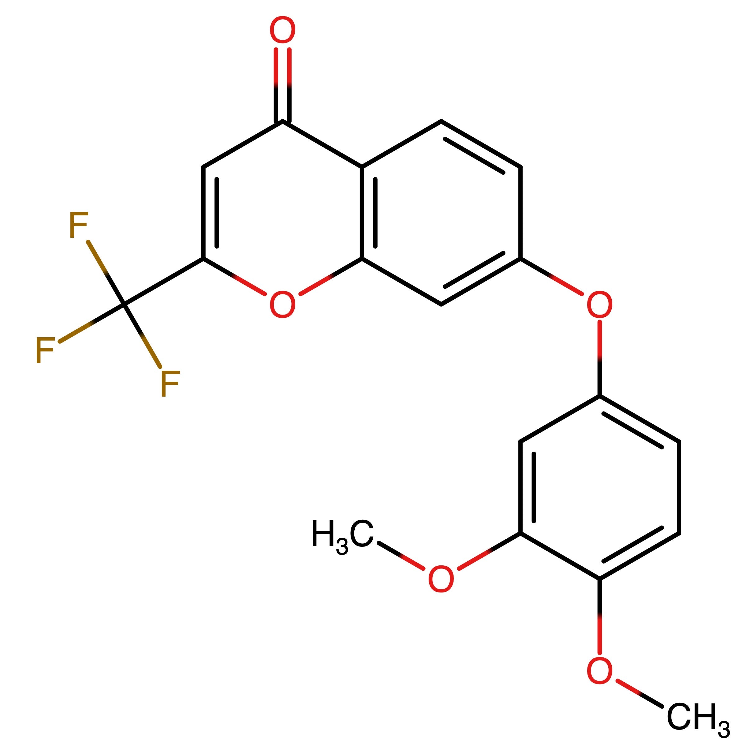 CAS RN 2254030-18-5 | 7-(3,4-Dimethoxyphenoxy)-2-(trifluoromethyl)-4H-chromen-4-one