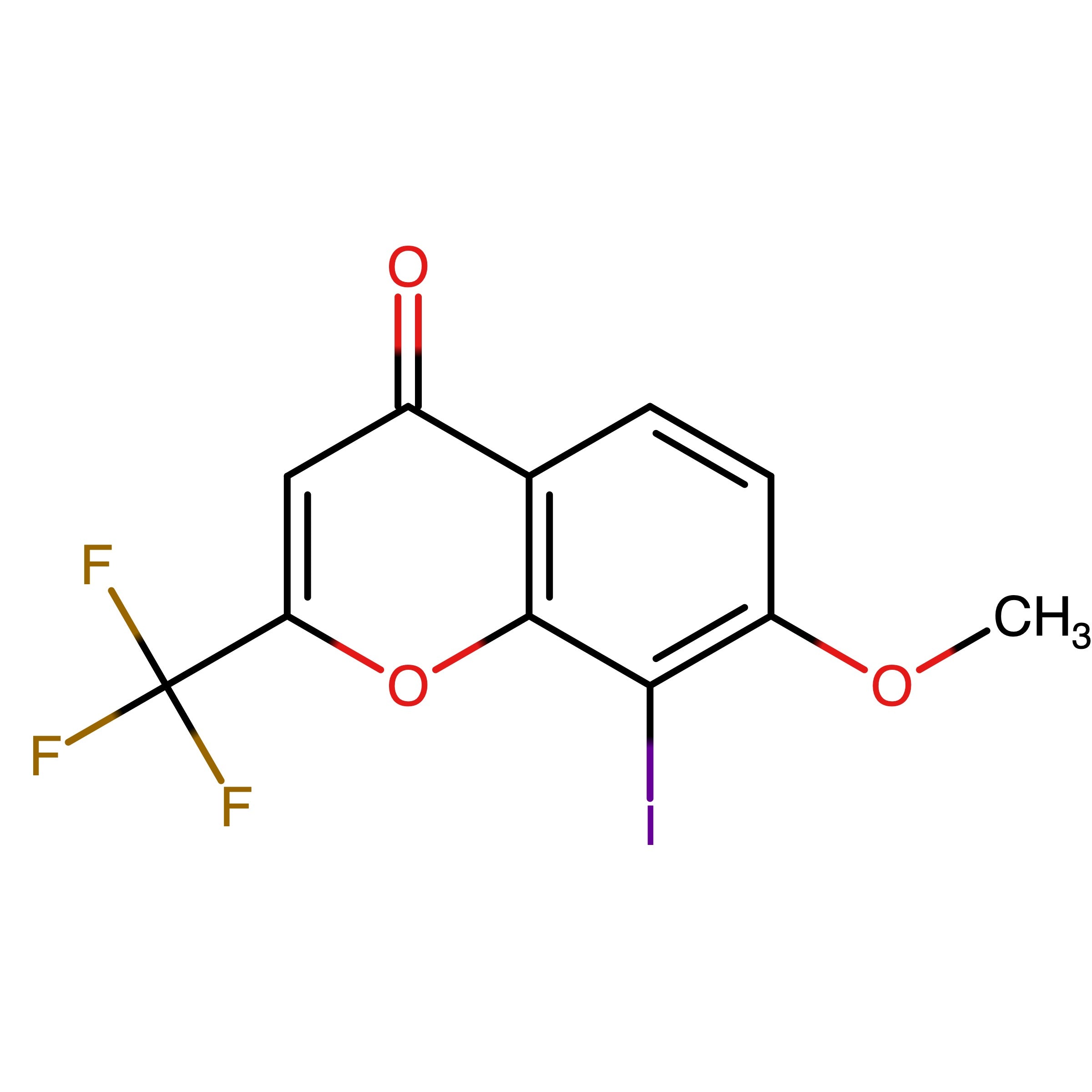 CAS RN 2254030-20-9 | 8-Iodo-7-methoxy-2-(trifluoromethyl)-4H-chromen-4-one