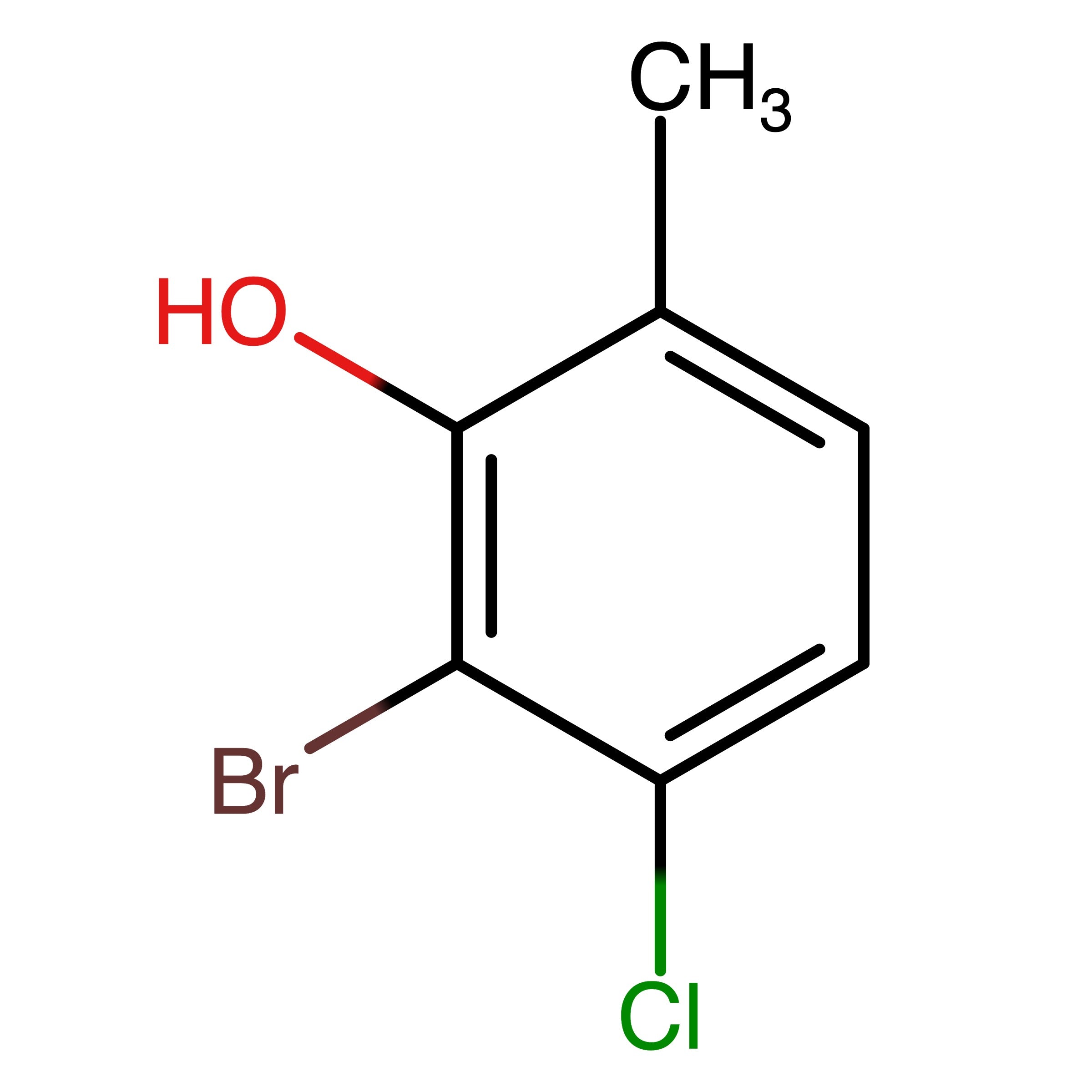 CAS RN 1781176-55-3 | 2-Bromo-3-chloro-6-methylphenol