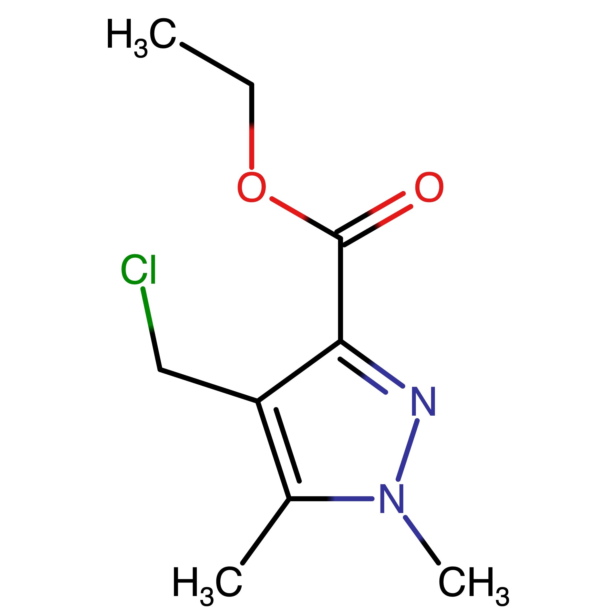 CAS RN 2743442-41-1 | Ethyl 4-(chloromethyl)-1,5-dimethyl-1H-pyrazole-3-carboxylate