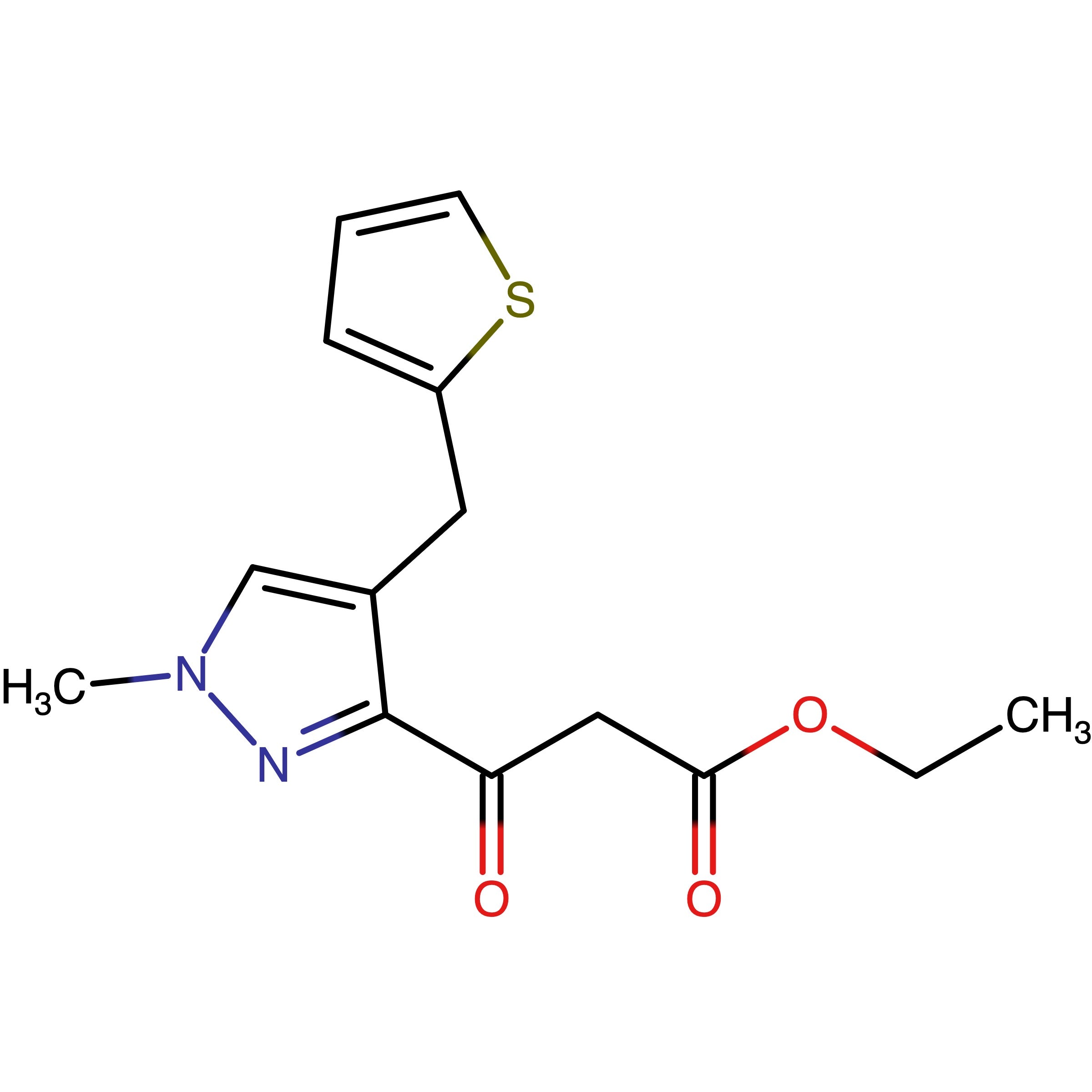 CAS RN 2810096-26-3 | Ethyl 3-(1-methyl-4-(thiophen-2-ylmethyl)-1H-pyrazol-3-yl)-3-oxopropanoate