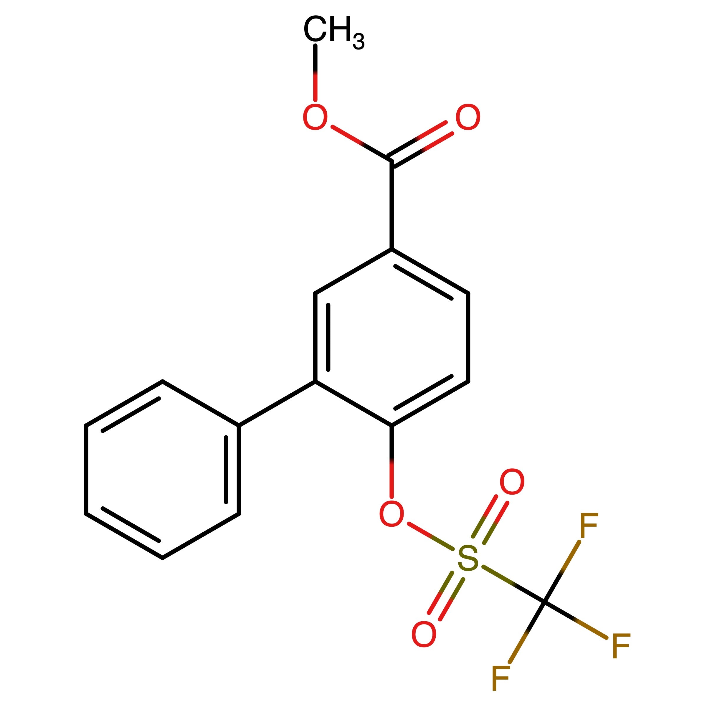 CAS RN 1350436-60-0 | Methyl 6-(((trifluoromethyl)sulfonyl)oxy)-[1,1'-biphenyl]-3-carboxylate