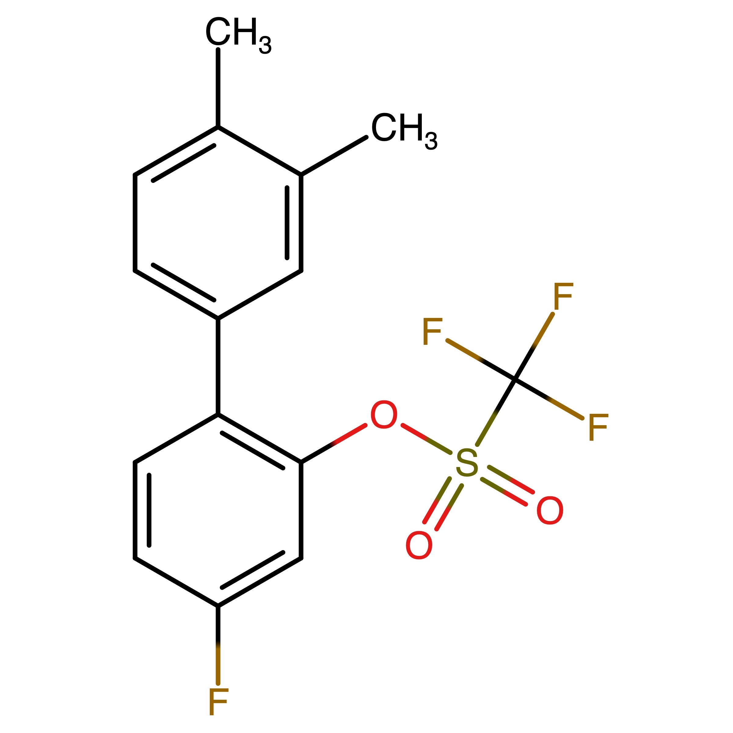 CAS RN 2764956-10-5 | 4-Fluoro-3',4'-dimethyl-[1,1'-biphenyl]-2-yl trifluoromethanesulfonate