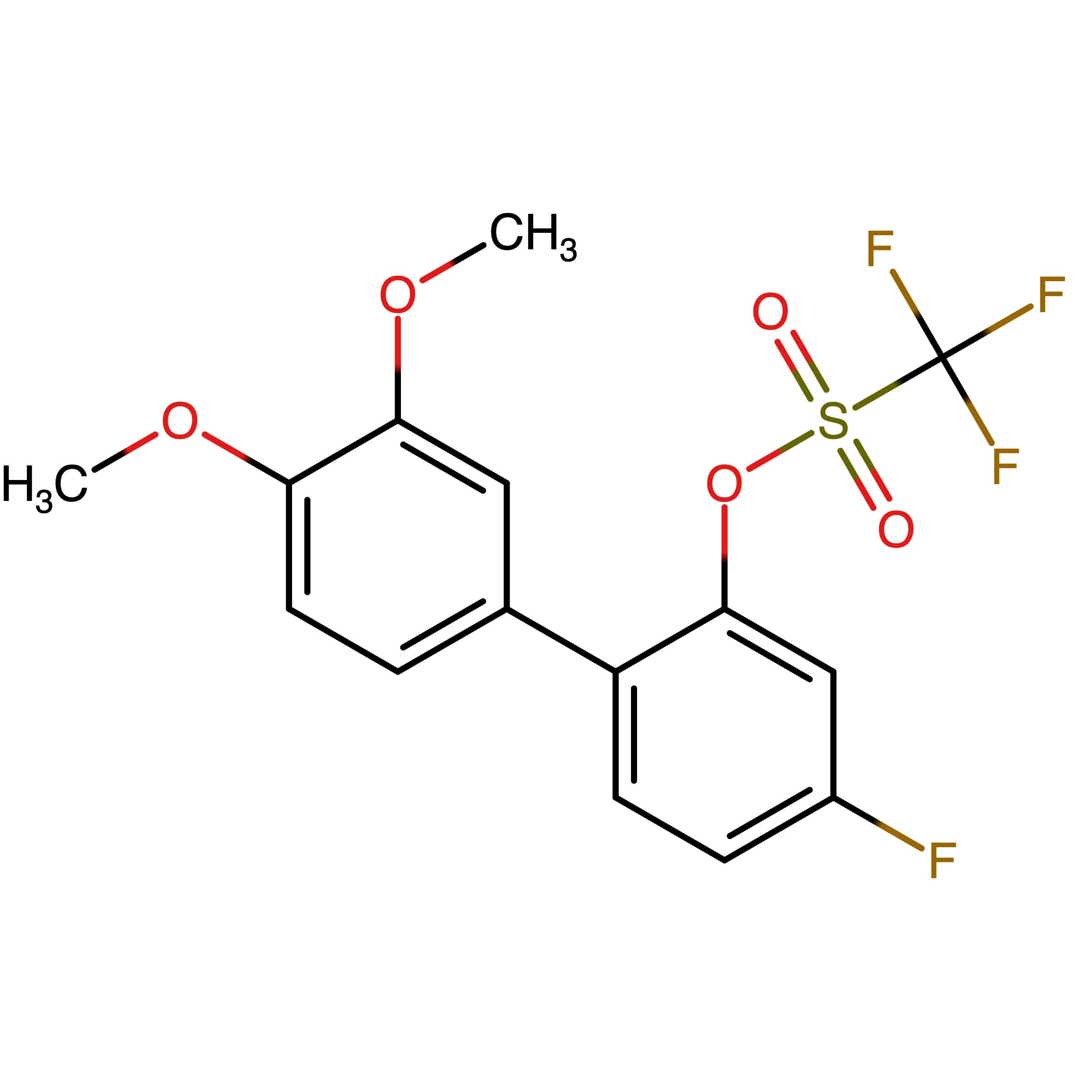 CAS RN 2764956-12-7 | 4-Fluoro-3',4'-dimethoxy-[1,1'-biphenyl]-2-yl trifluoromethanesulfonate
