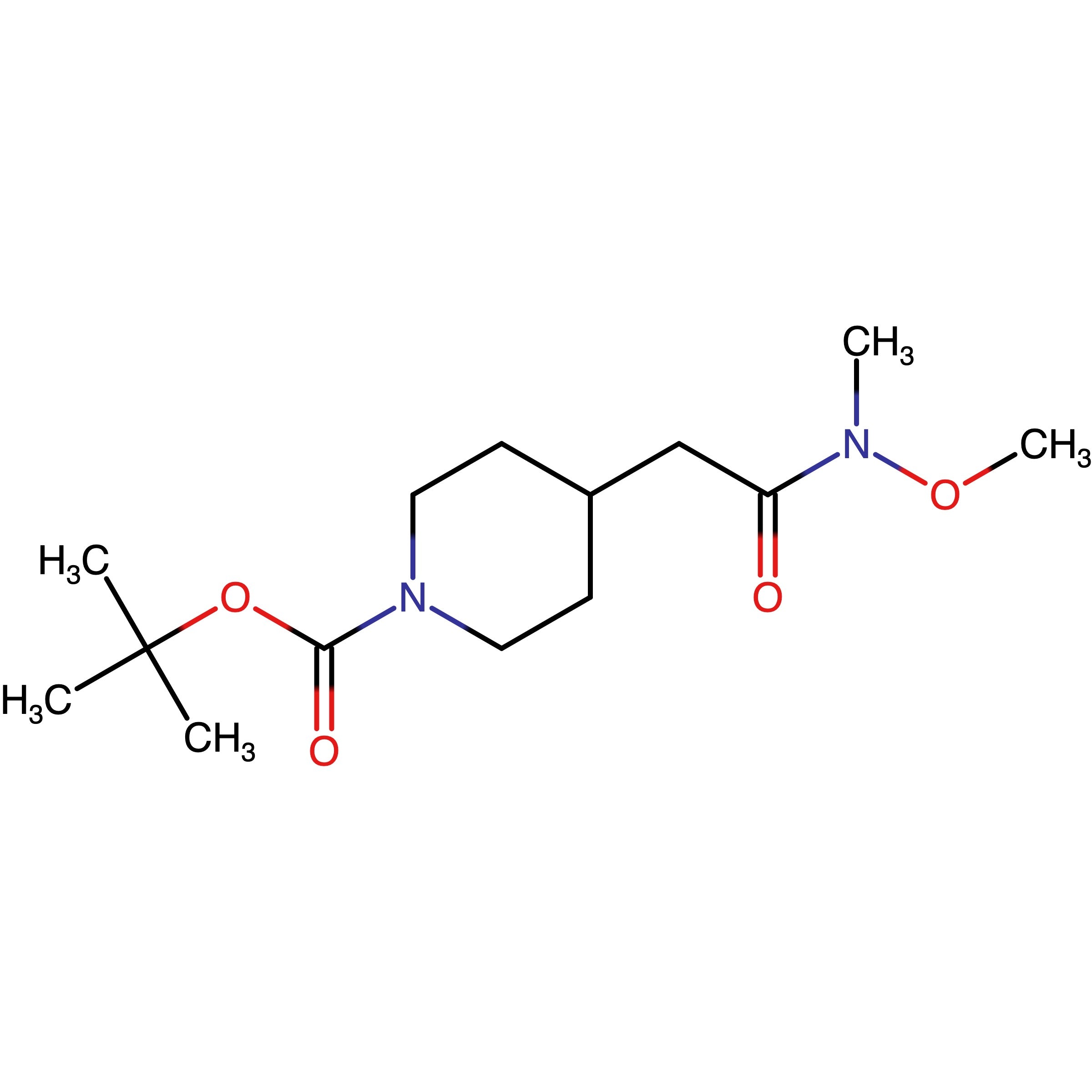 CAS 416852-69-2 | 1-Boc-4-[(N-methoxy-N-methylcarbamoyl)methyl]piperidine | MFCD07370046