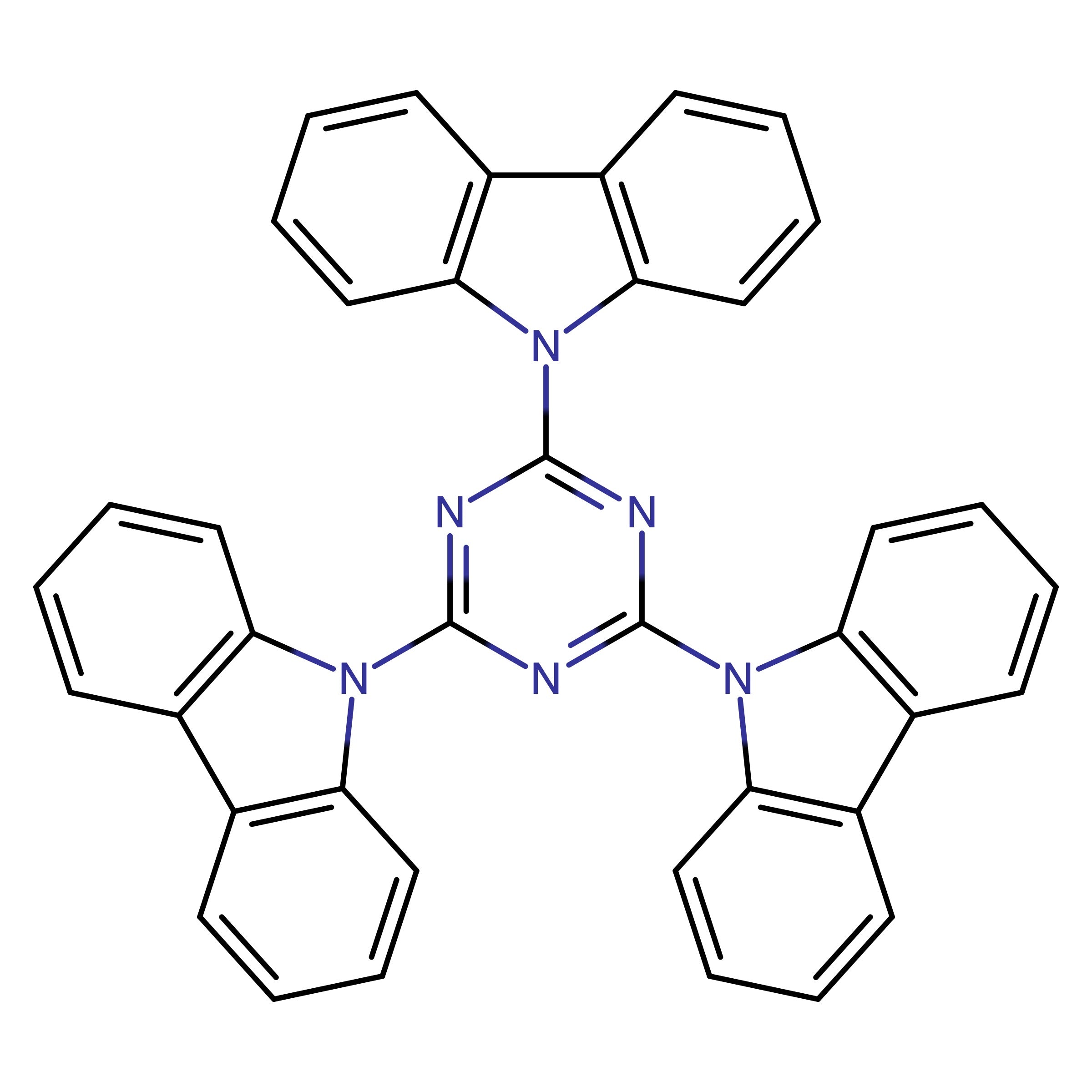 CAS 134984-37-5 | 2,4,6-Tri(9H-carbazol-9-yl)-1,3,5-triazine | MFCD18207722
