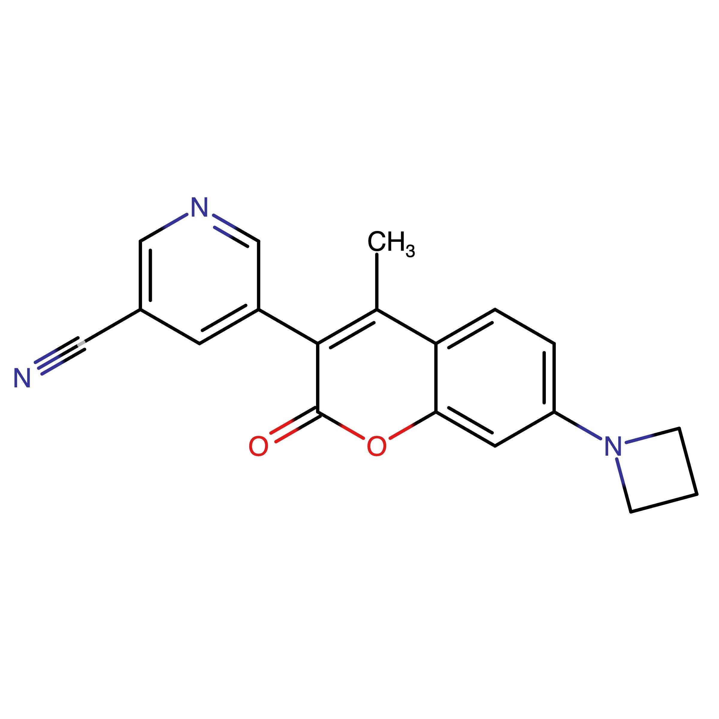CAS RN 2594424-74-3 | 5-(7-(Azetidin-1-yl)-4-methyl-2-oxo-2H-chromen-3-yl)nicotinonitrile