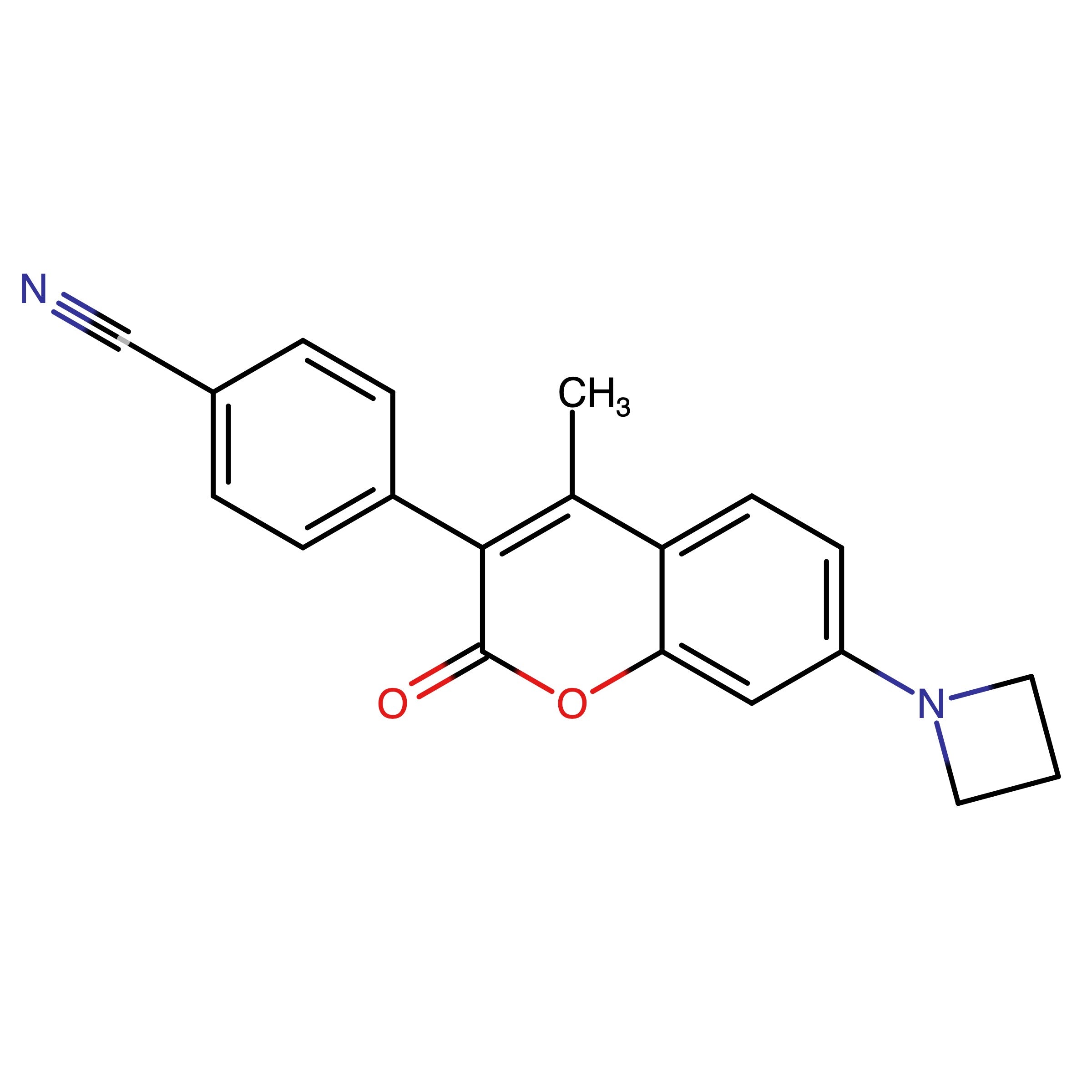 CAS RN 2594424-77-6 | 4-(7-(Azetidin-1-yl)-4-methyl-2-oxo-2H-chromen-3-yl)benzonitrile
