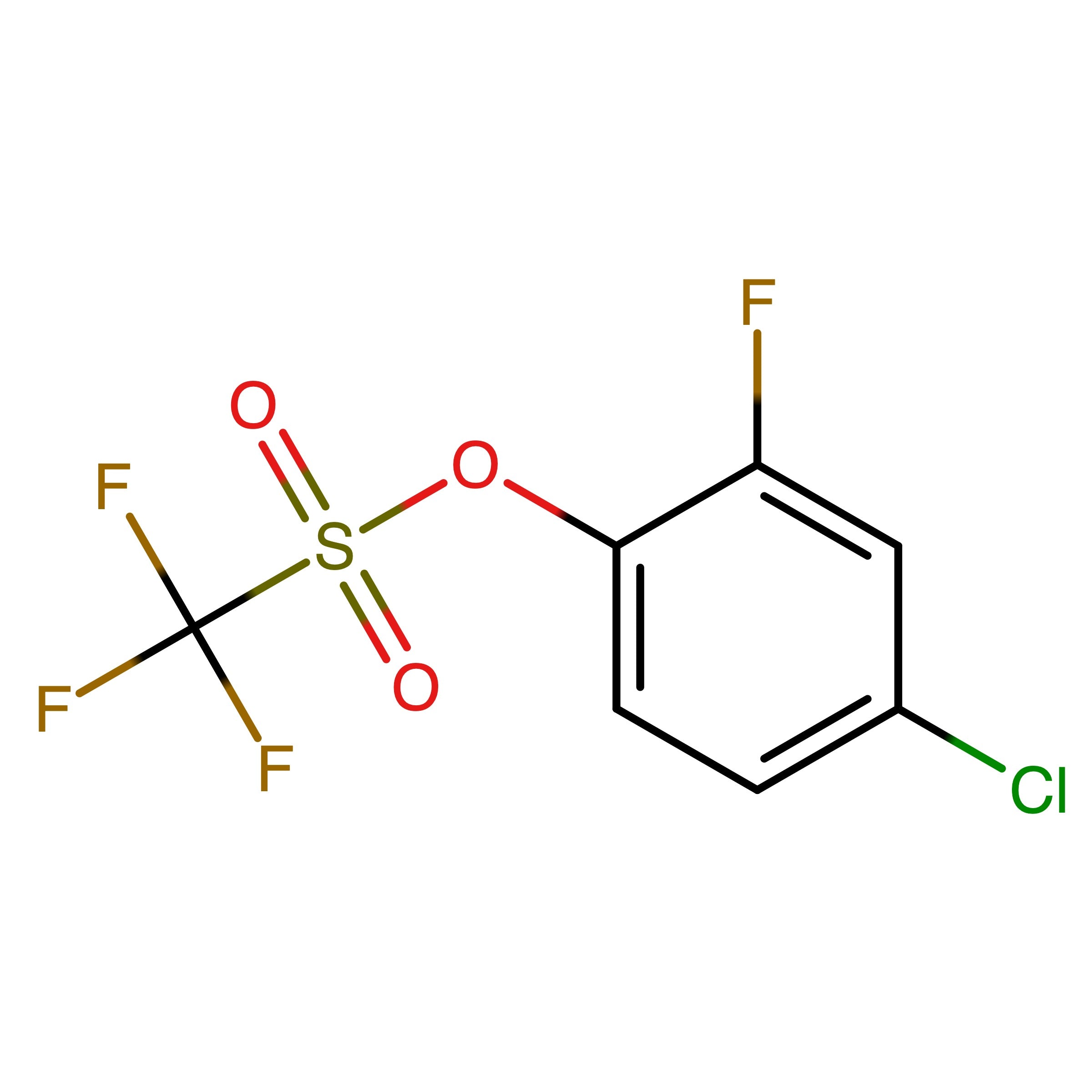 CAS RN 154267-22-8 | 4-Chloro-2-fluorophenyl trifluoromethanesulfonate | MFCD25541817