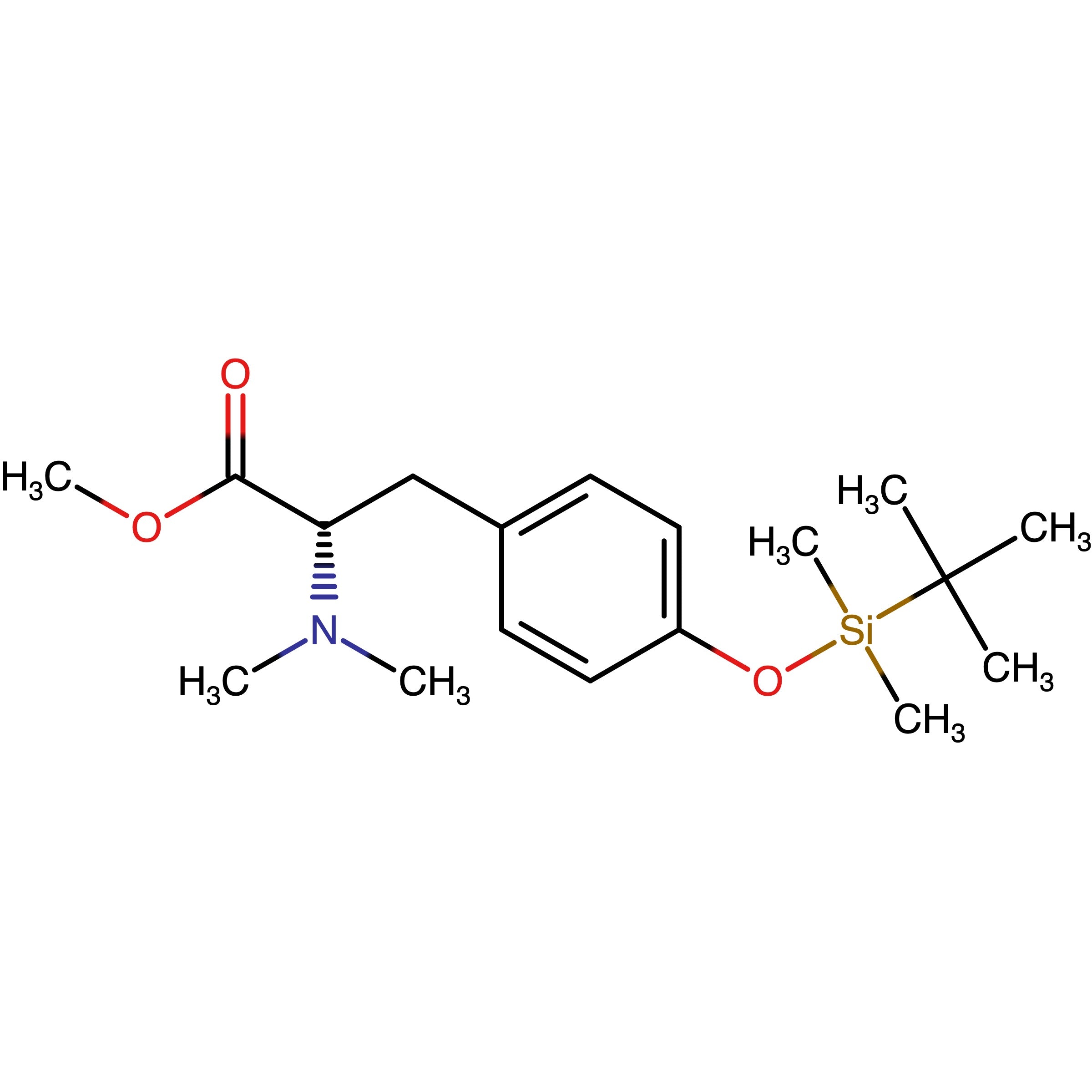 CAS RN 1260499-43-1 | Methyl (S)-3-(4-((tert-butyldimethylsilyl)oxy)phenyl)-2-(dimethylamino)propanoate
