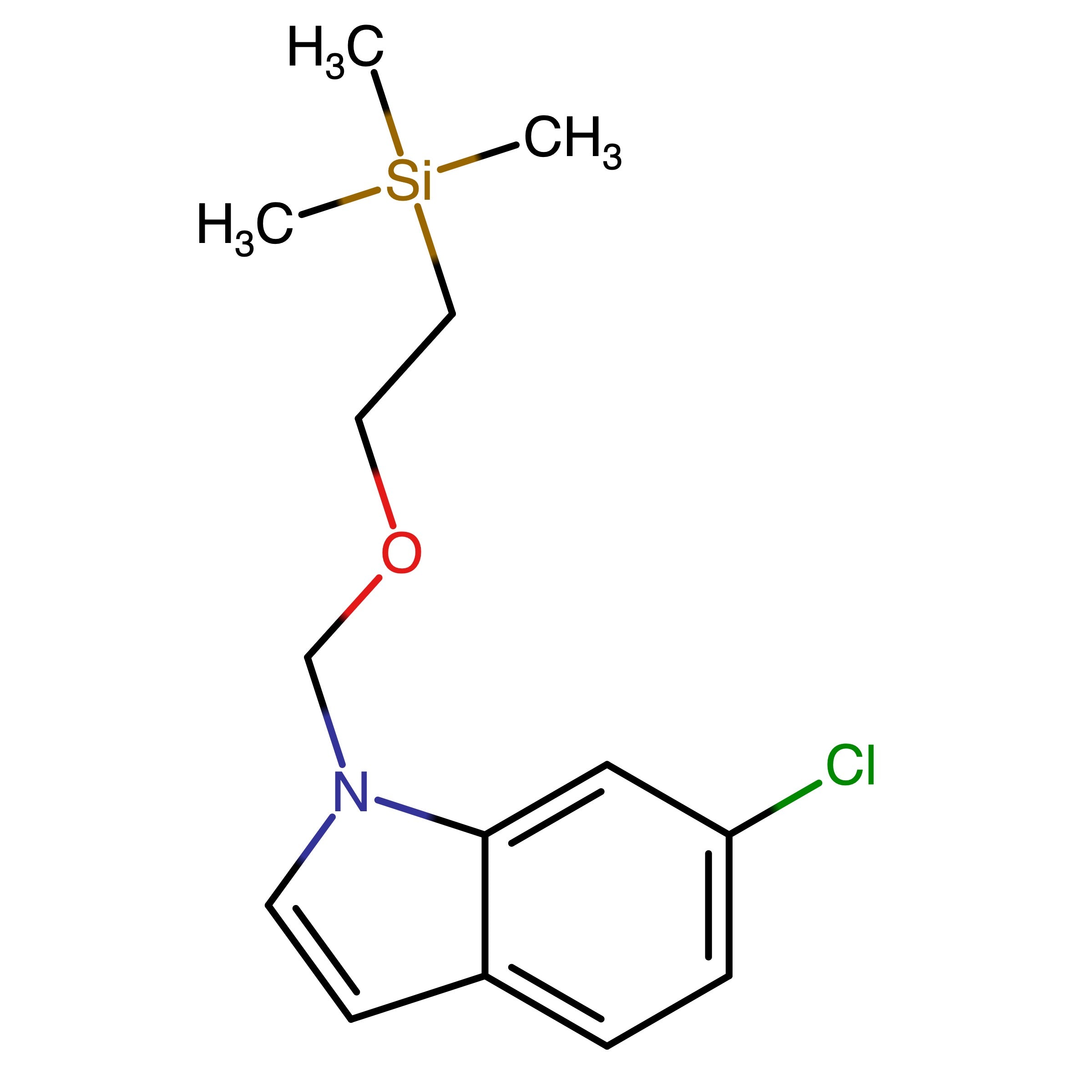 CAS RN 2149646-42-2 | 6-Chloro-1-((2-(trimethylsilyl)ethoxy)methyl)-1H-indole