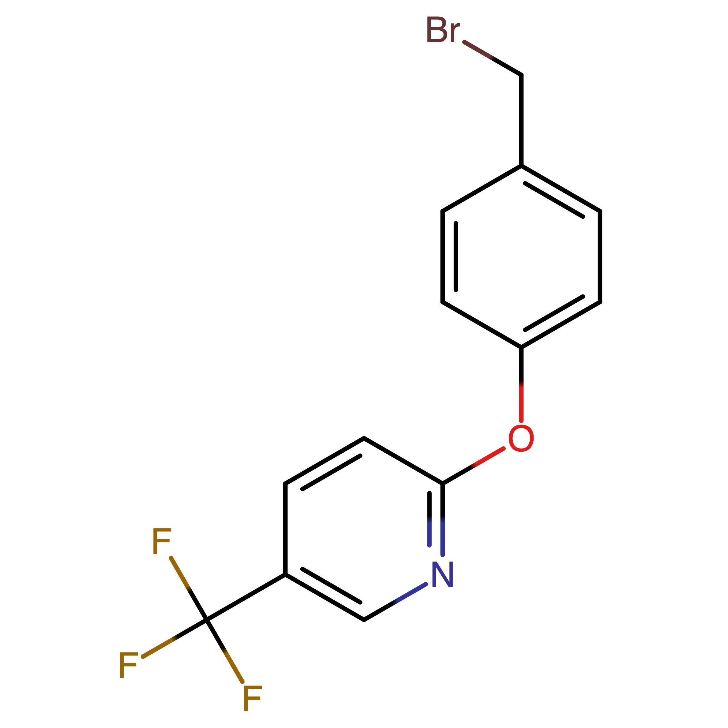 CAS RN 1160430-95-4 | 2-(4-(Bromomethyl)phenoxy)-5-(trifluoromethyl)pyridine | MFCD29058621