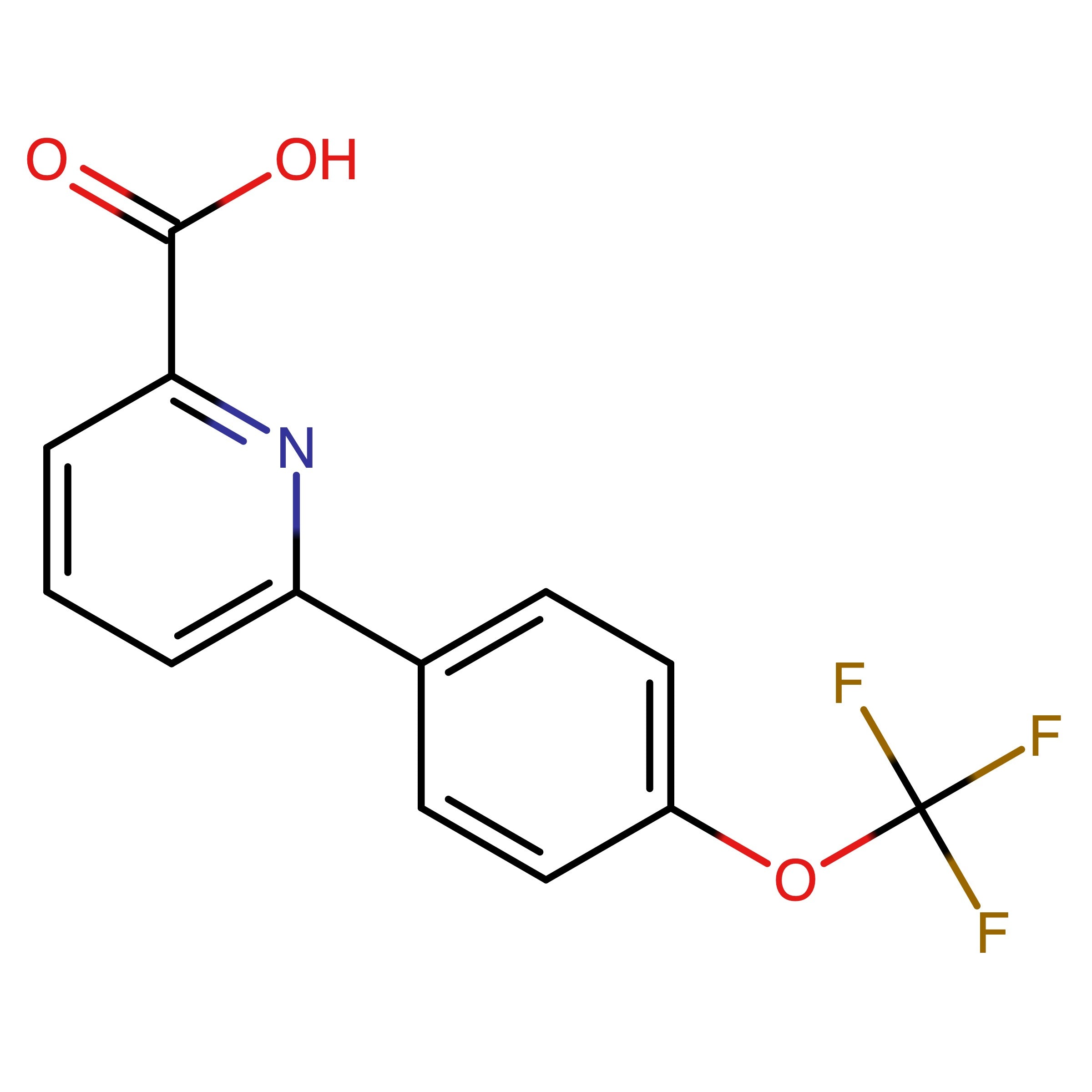 CAS 887982-16-3 | 6-[4-(Trifluoromethoxy)phenyl]pyridine-2-carboxylic acid | MFCD06410074