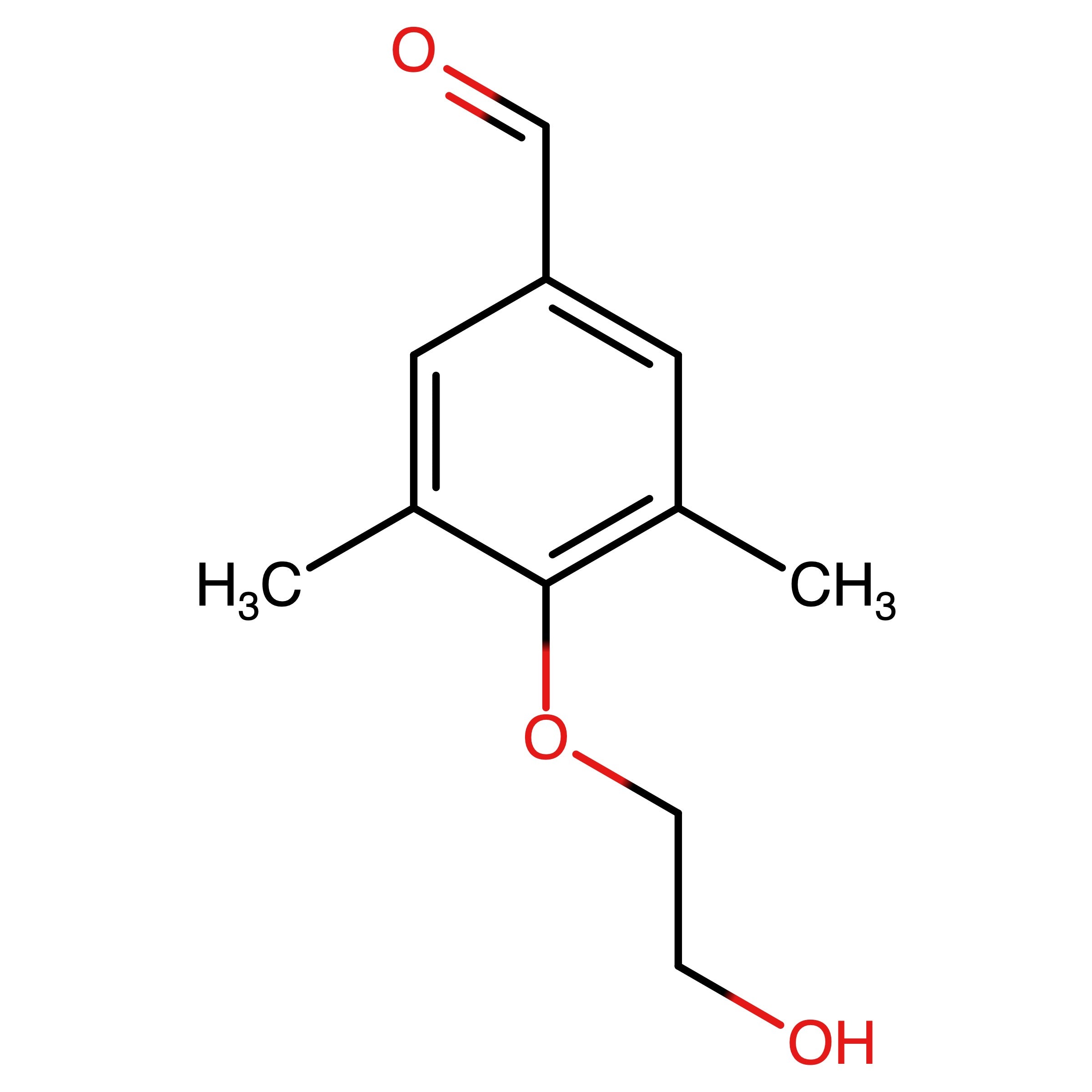 CAS 1039948-89-4 | 4-(2-Hydroxyethoxy)-3,5-dimethylbenzaldehyde | MFCD11188381