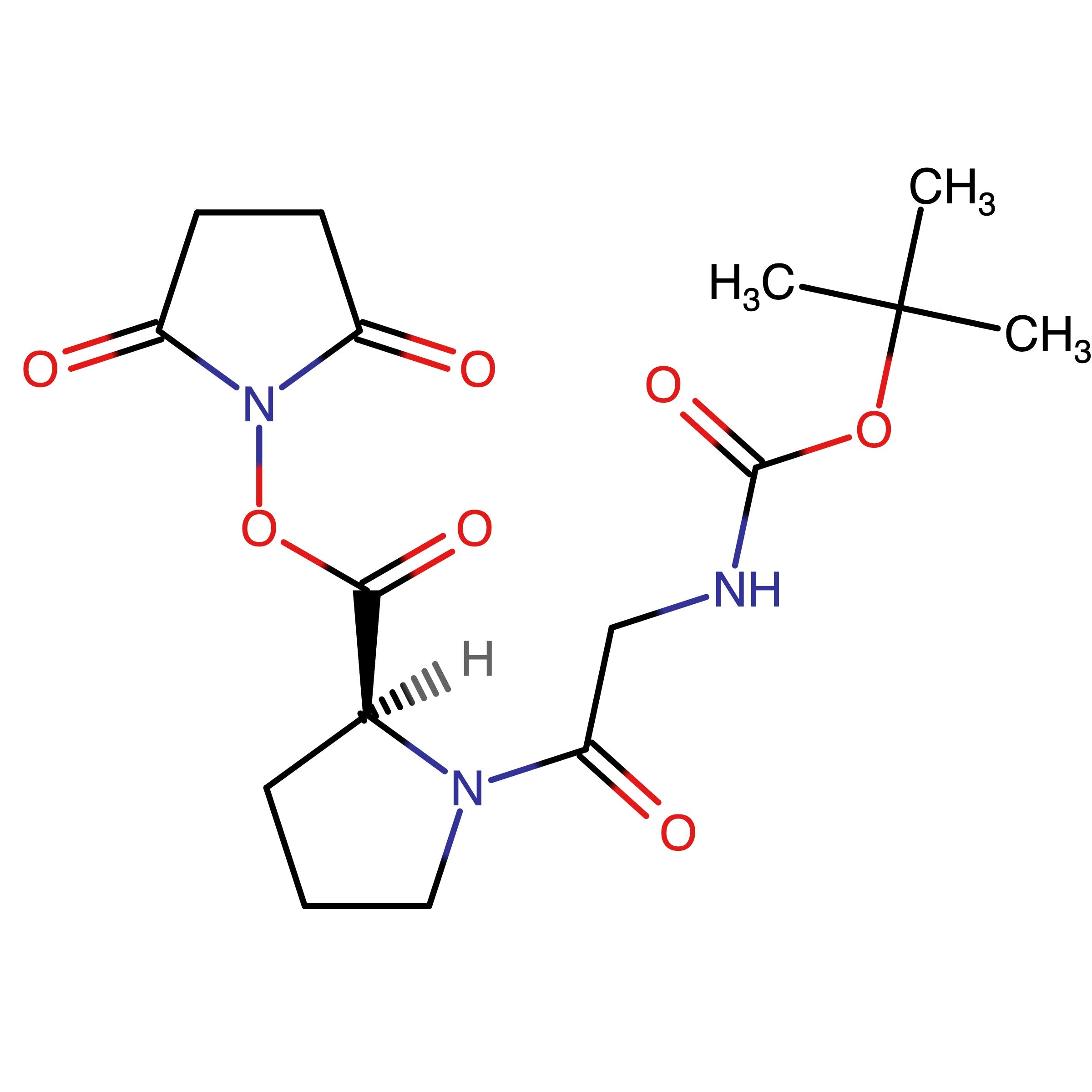 CAS RN 64419-38-1 | 2,5-Dioxopyrrolidin-1-yl (tert-butoxycarbonyl)glycyl-L-prolinate