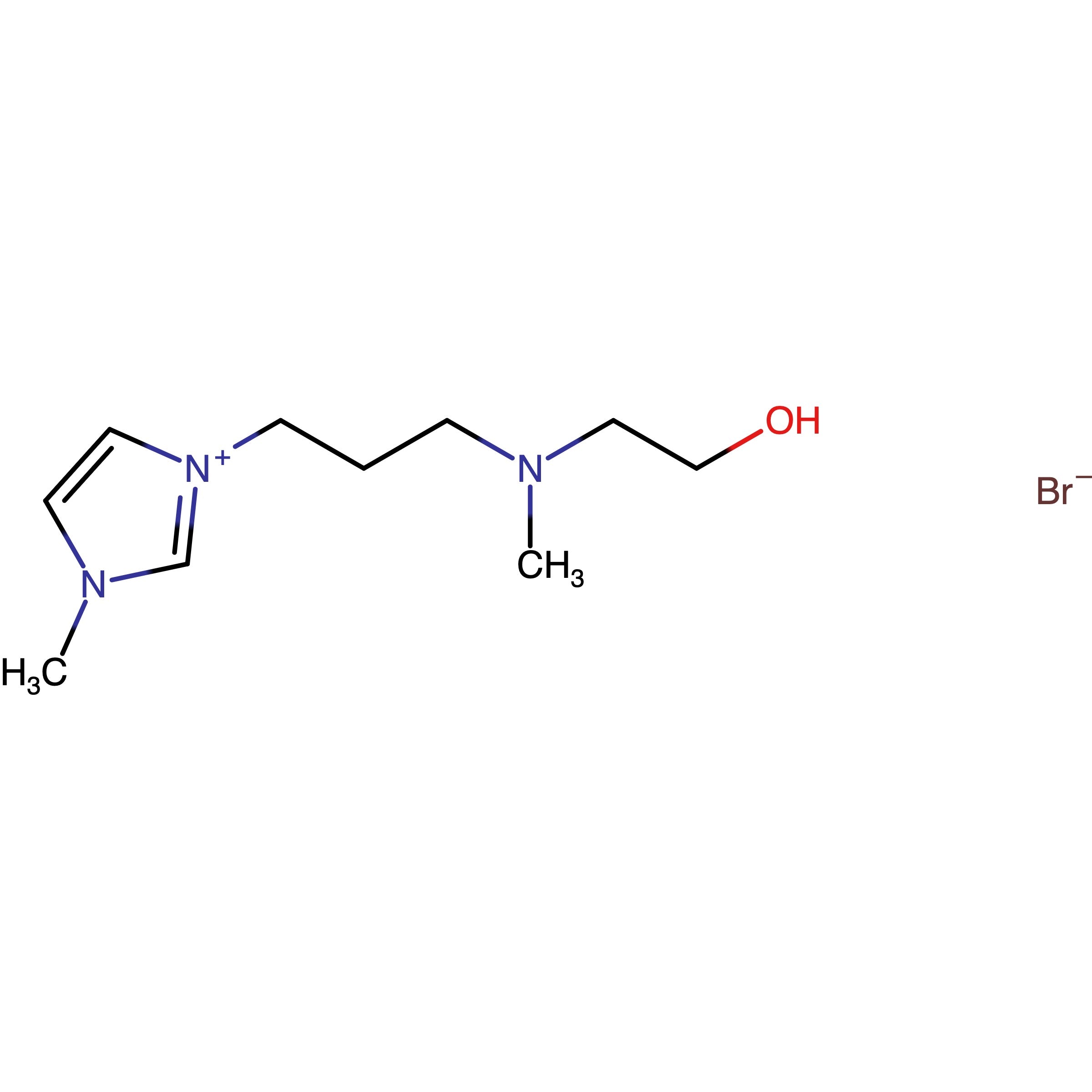 CAS RN 1628200-96-3 | 3-(3-((2-Hydroxyethyl)(methyl)amino)propyl)-1-methyl-1H-imidazol-3-ium bromide