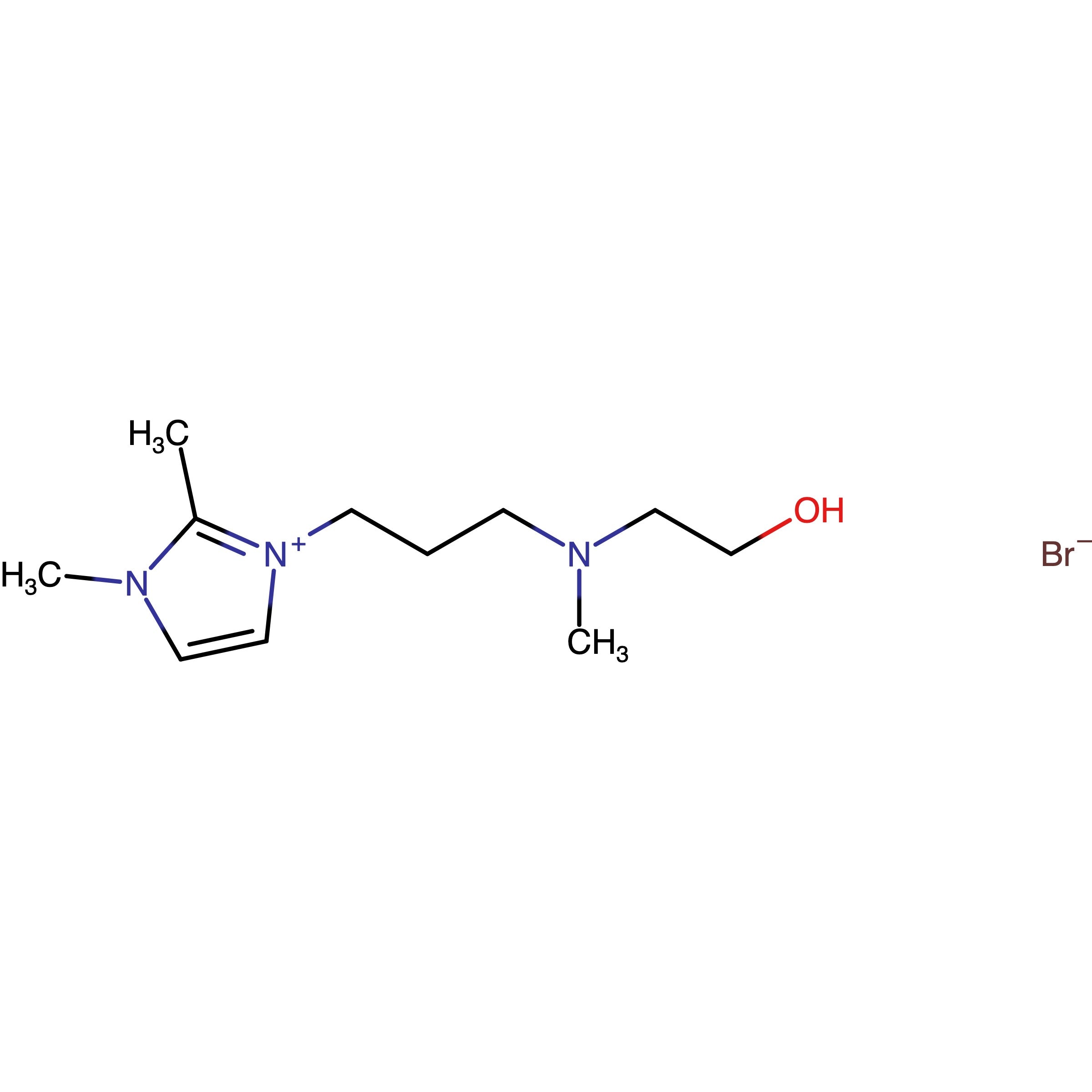 CAS RN 1628200-97-4 | 3-(3-((2-Hydroxyethyl)(methyl)amino)propyl)-1,2-dimethyl-1H-imidazol-3-ium bromide