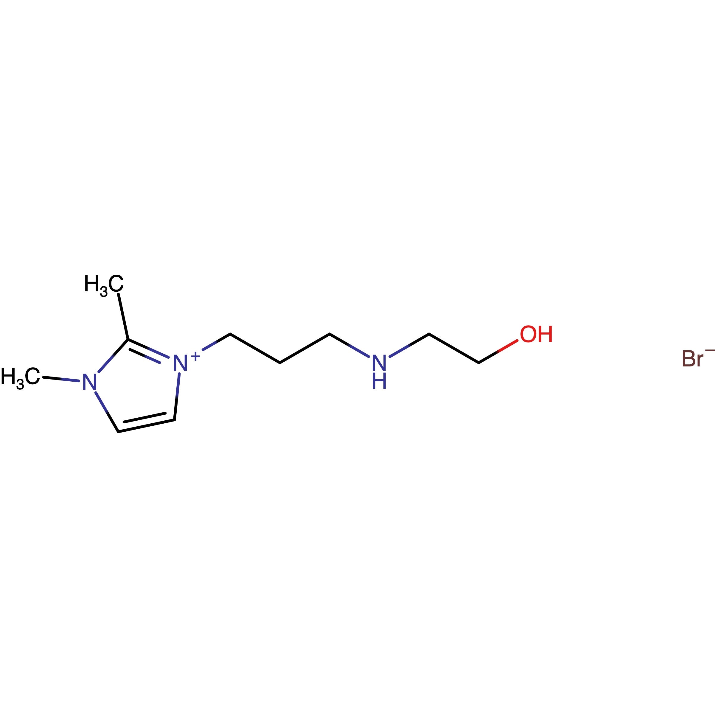 CAS RN 1628200-98-5 | 3-(3-((2-Hydroxyethyl)amino)propyl)-1,2-dimethyl-1H-imidazol-3-ium bromide