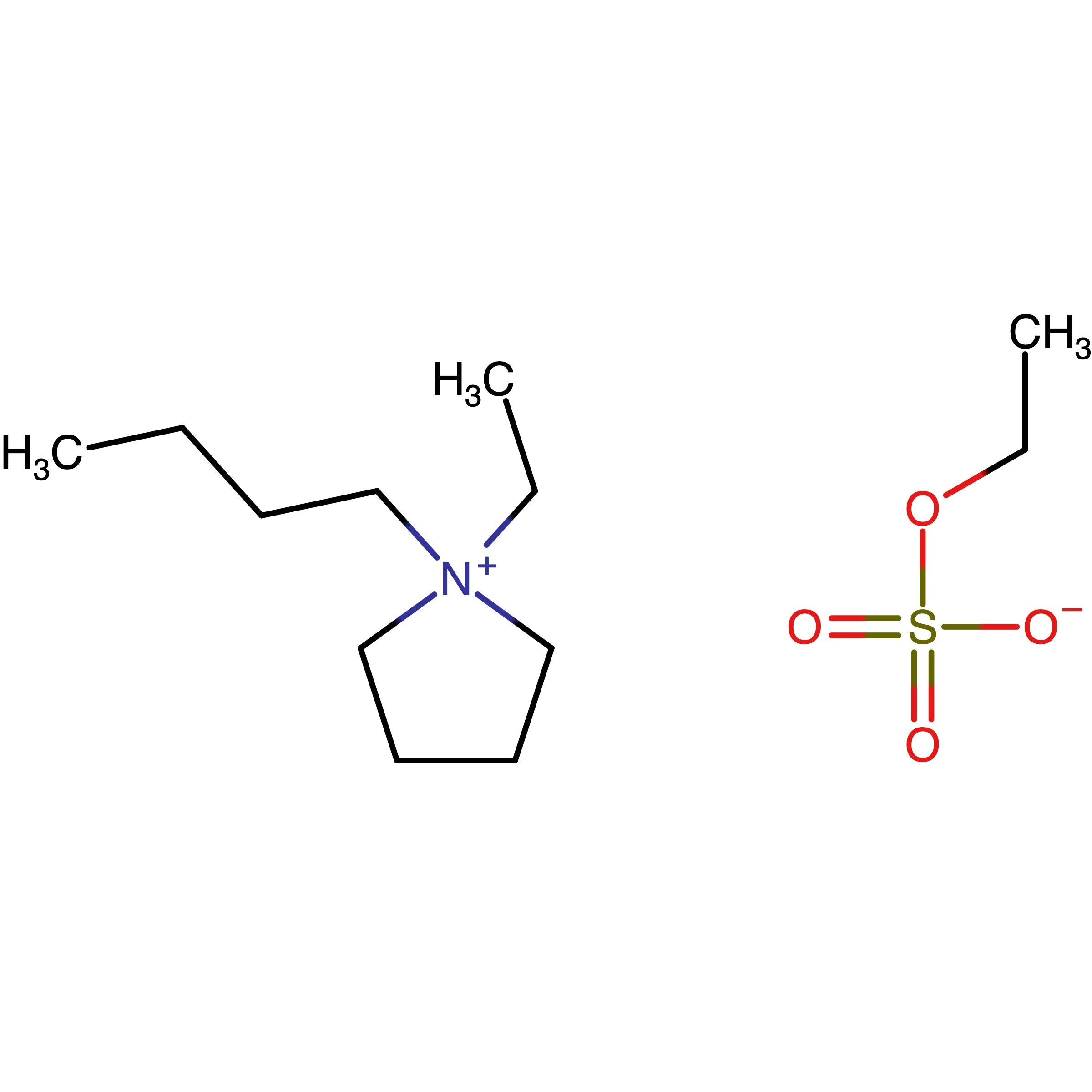 CAS RN 1261240-45-2 | 1-Butyl-1-ethylpyrrolidin-1-ium ethyl sulfate