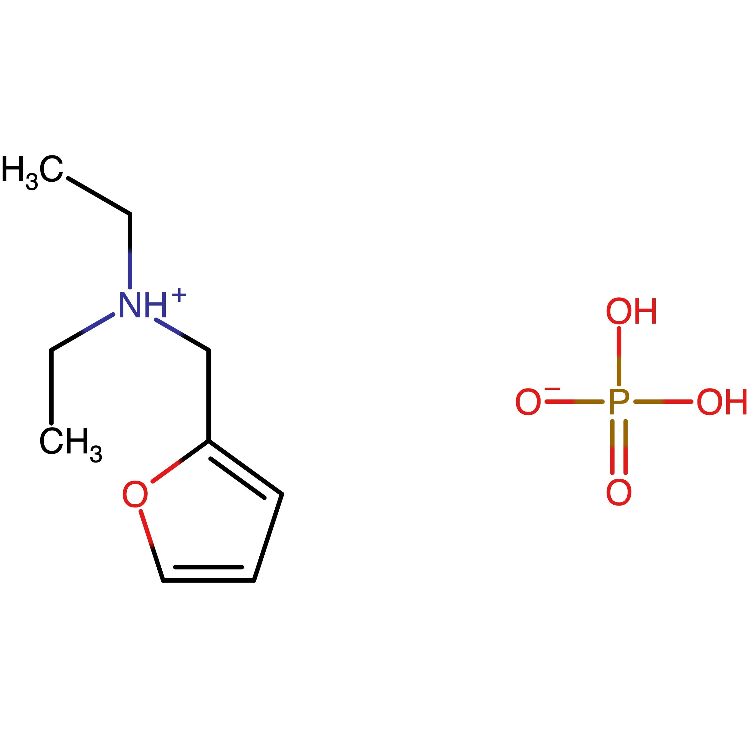 N-Ethyl-N-(furan-2-ylmethyl)ethanaminium dihydrogen phosphate