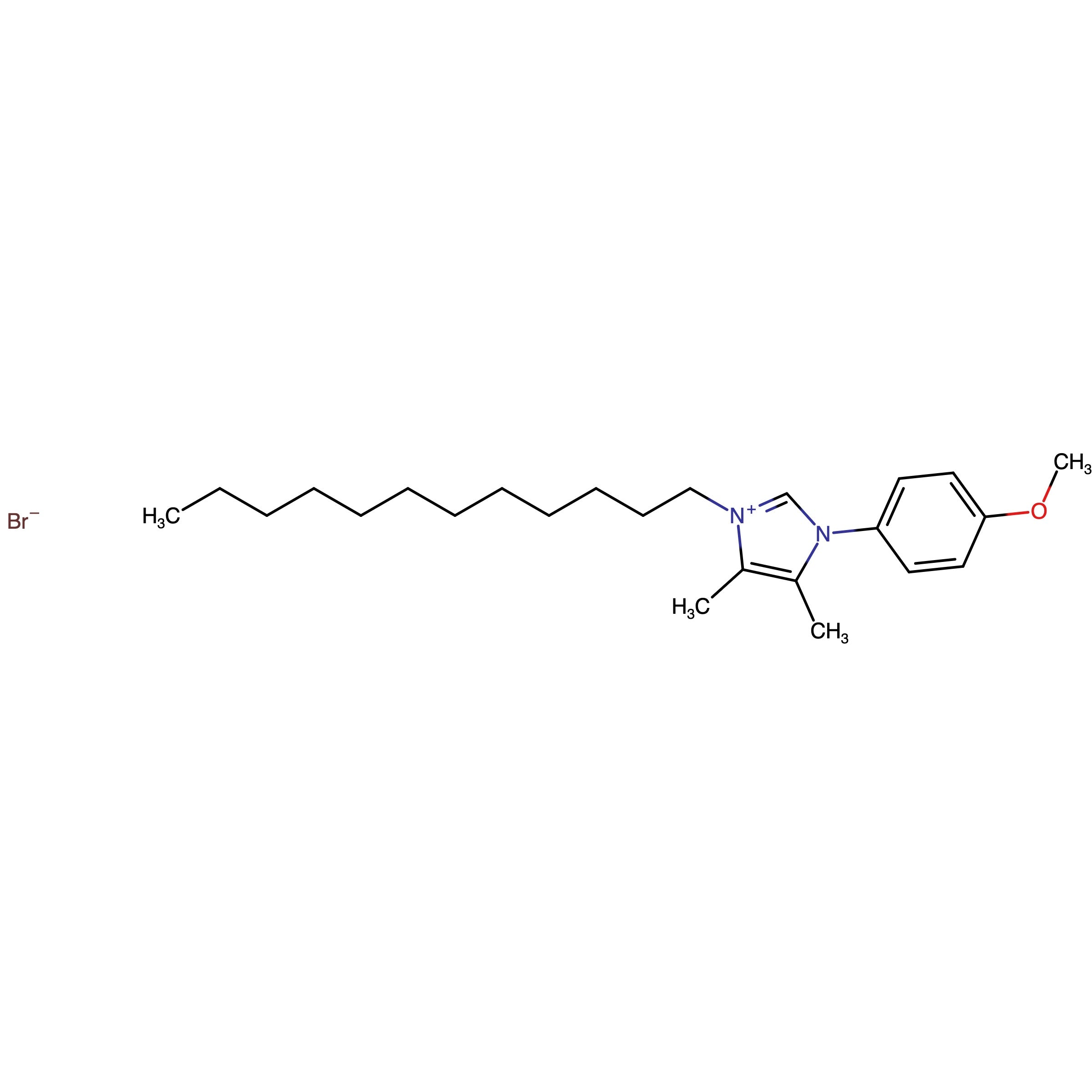 CAS RN 3049365-12-7 | 3-Dodecyl-1-(4-methoxyphenyl)-4,5-dimethyl-1H-imidazol-3-ium bromide