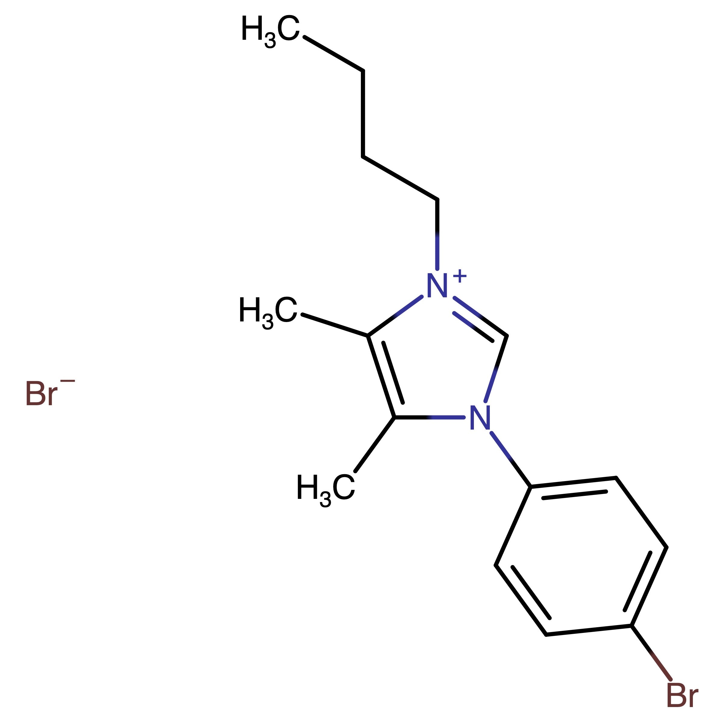 CAS RN 3049365-14-9 | 1-(4-Bromophenyl)-3-butyl-4,5-dimethyl-1H-imidazol-3-ium bromide