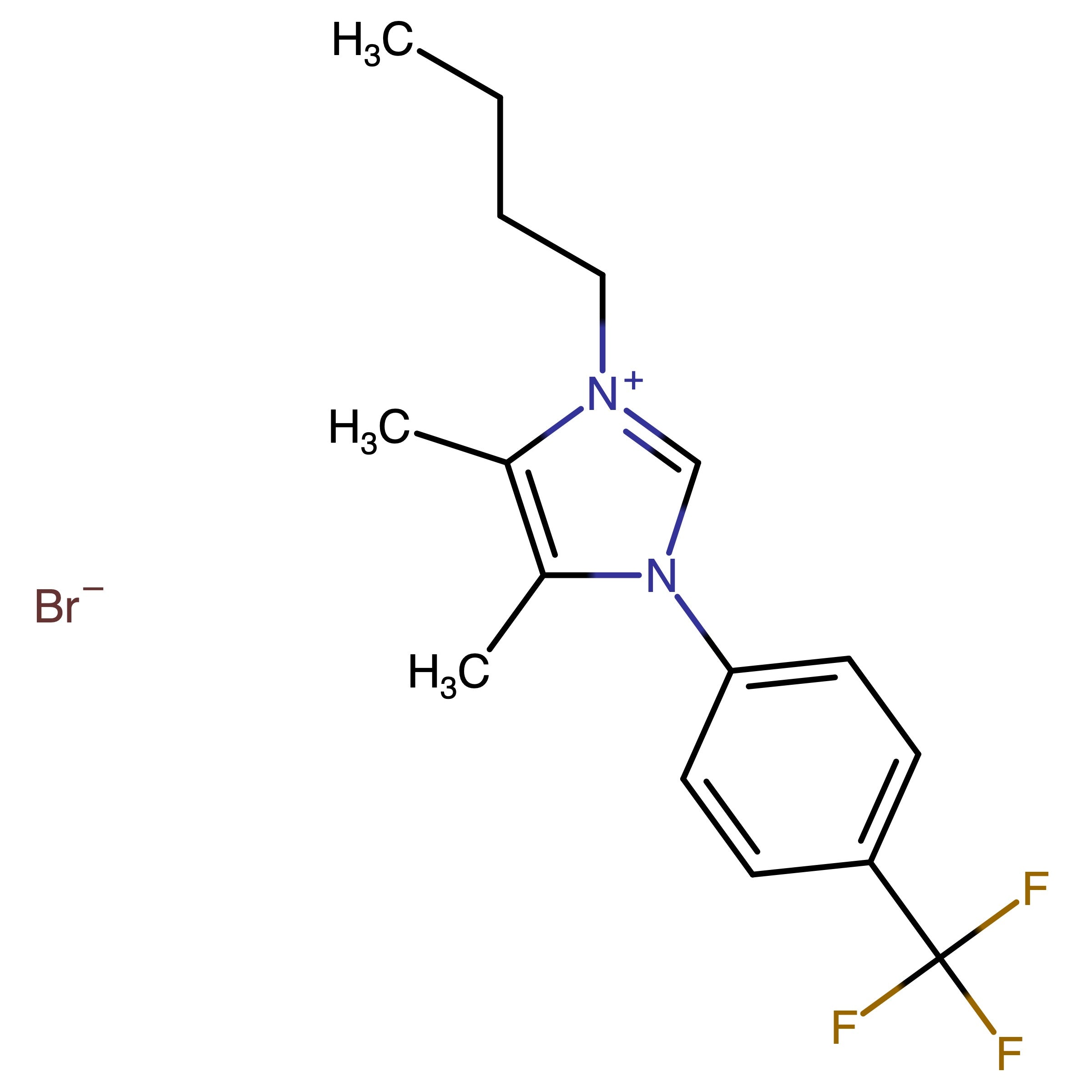 CAS RN 3049365-20-7 | 3-Butyl-4,5-dimethyl-1-(4-(trifluoromethyl)phenyl)-1H-imidazol-3-ium bromide