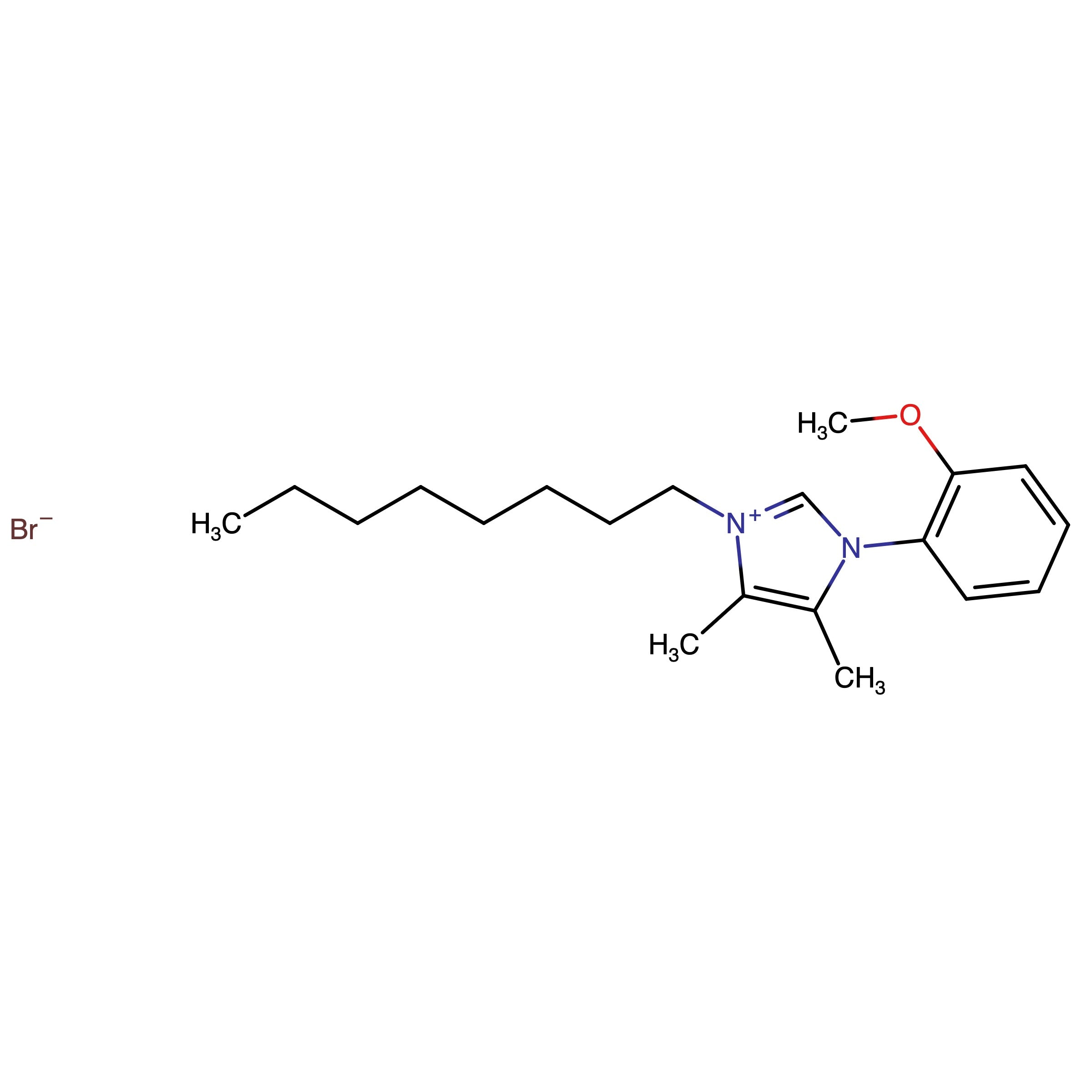 CAS RN 3049365-40-1 | 1-(2-Methoxyphenyl)-4,5-dimethyl-3-octyl-1H-imidazol-3-ium bromide