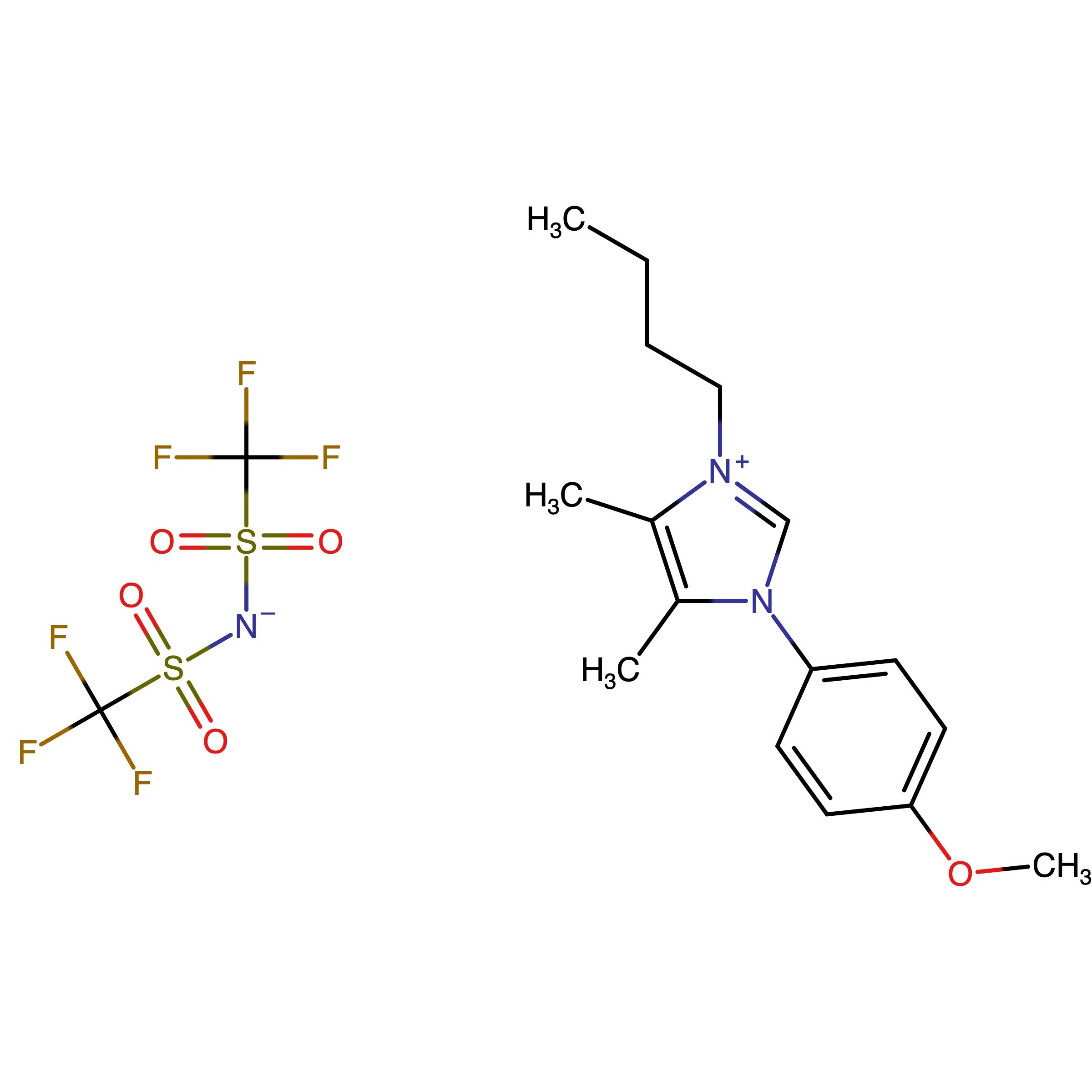 CAS RN 3049365-55-8 | 3-Butyl-1-(4-methoxyphenyl)-4,5-dimethyl-1H-imidazol-3-ium bis((trifluoromethyl)sulfonyl)amide