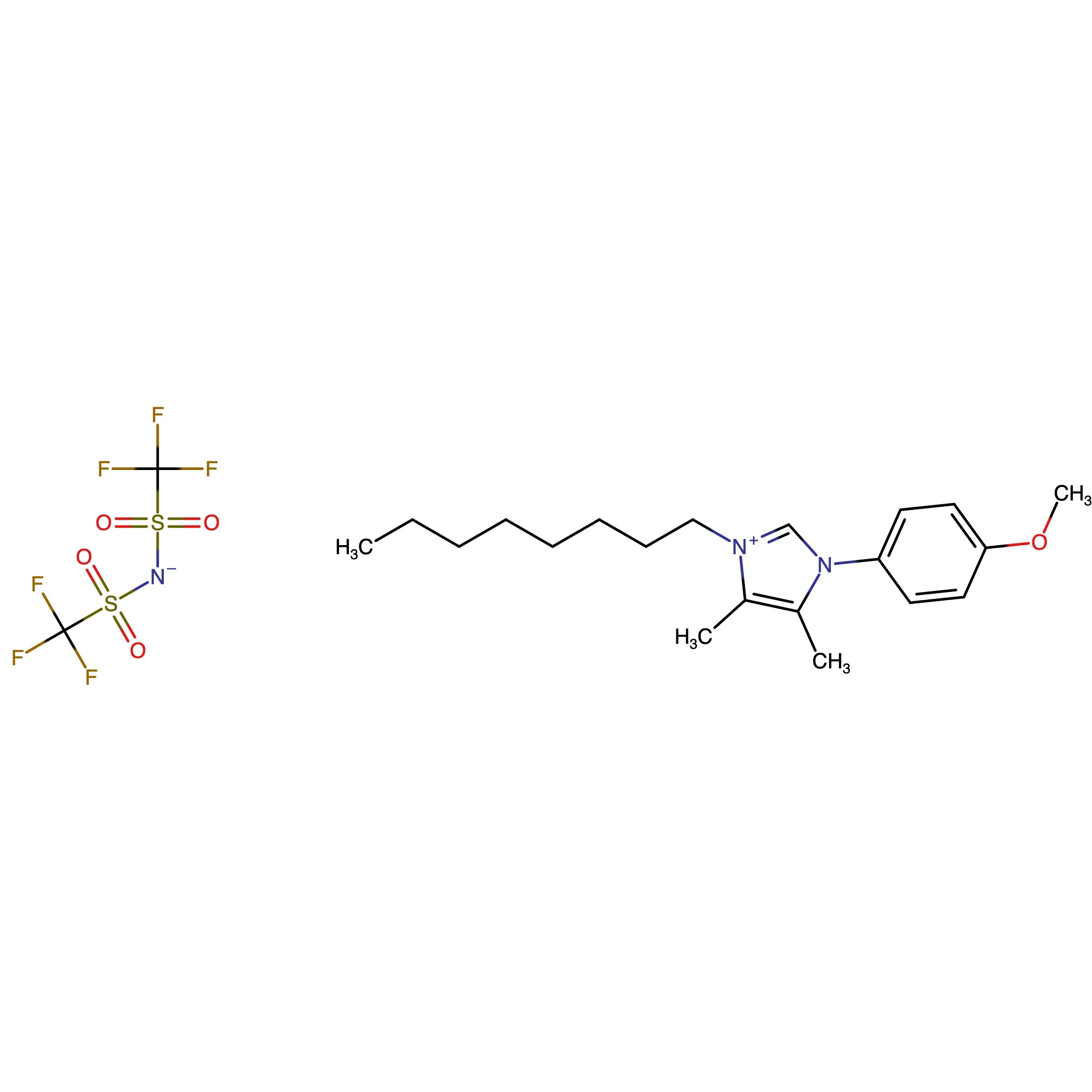 CAS RN 3049365-56-9 | 1-(4-Methoxyphenyl)-4,5-dimethyl-3-octyl-1H-imidazol-3-ium bis((trifluoromethyl)sulfonyl)amide