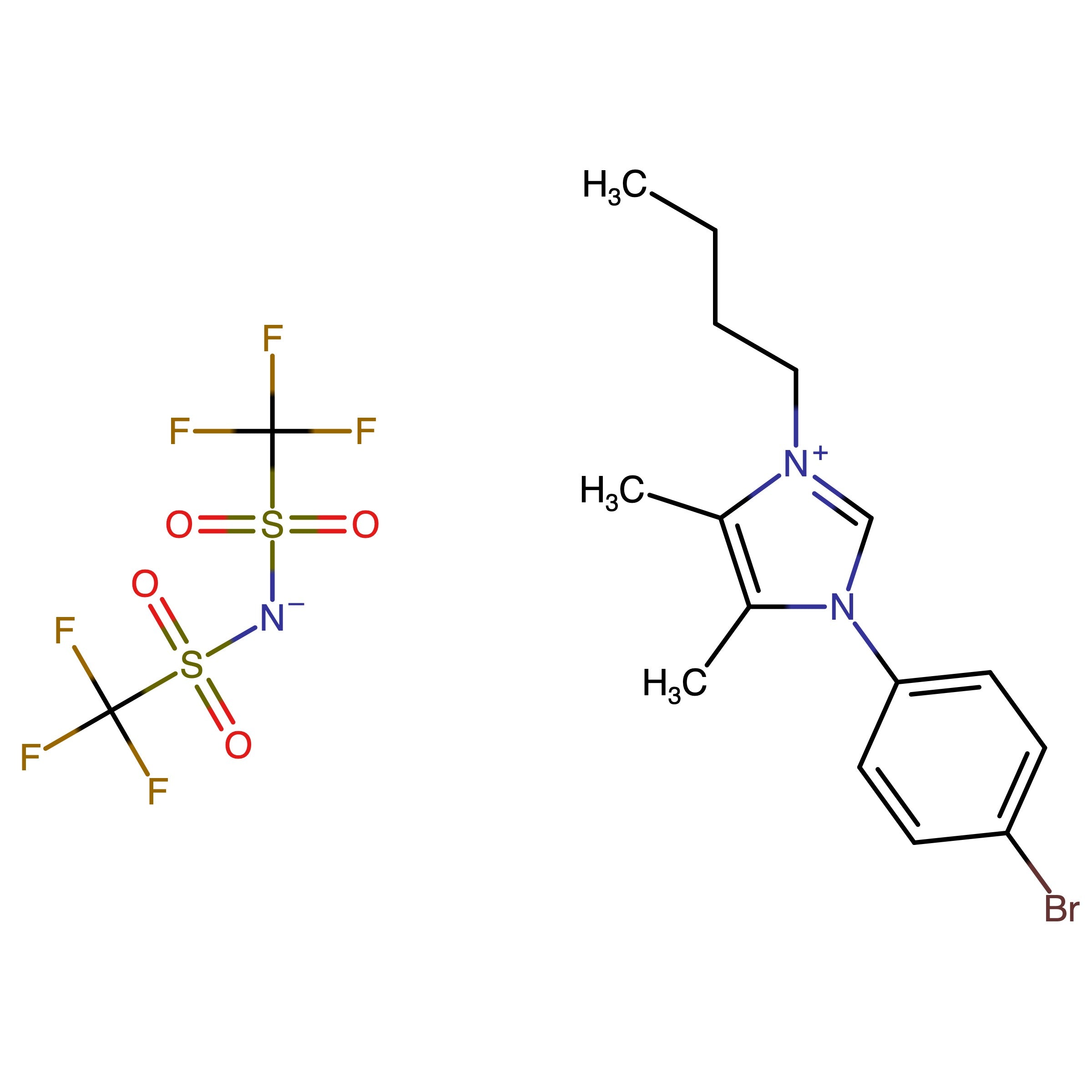 CAS RN 3049365-58-1 | 1-(4-Bromophenyl)-3-butyl-4,5-dimethyl-1H-imidazol-3-ium bis((trifluoromethyl)sulfonyl)amide