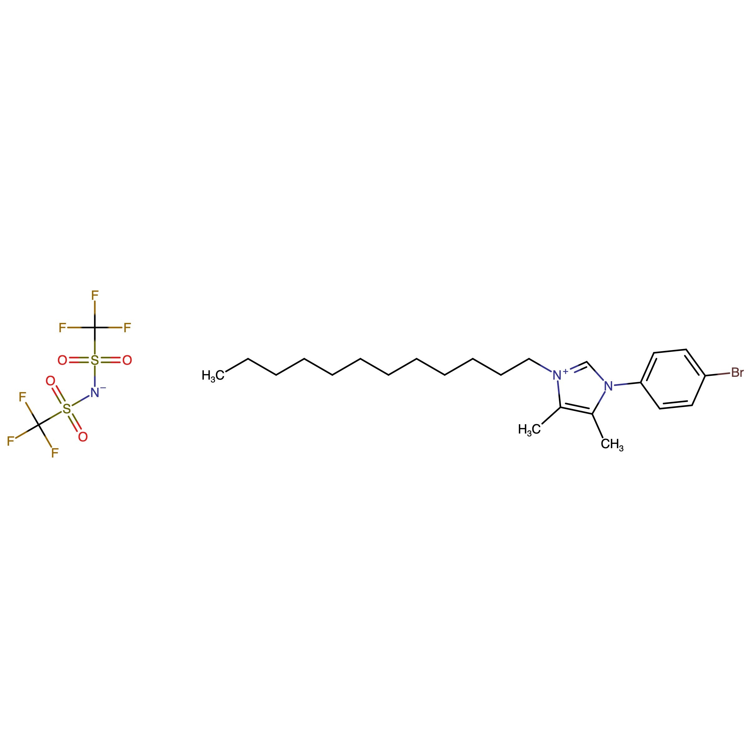 CAS RN 3049365-60-5 | 1-(4-Bromophenyl)-3-dodecyl-4,5-dimethyl-1H-imidazol-3-ium bis((trifluoromethyl)sulfonyl)amide