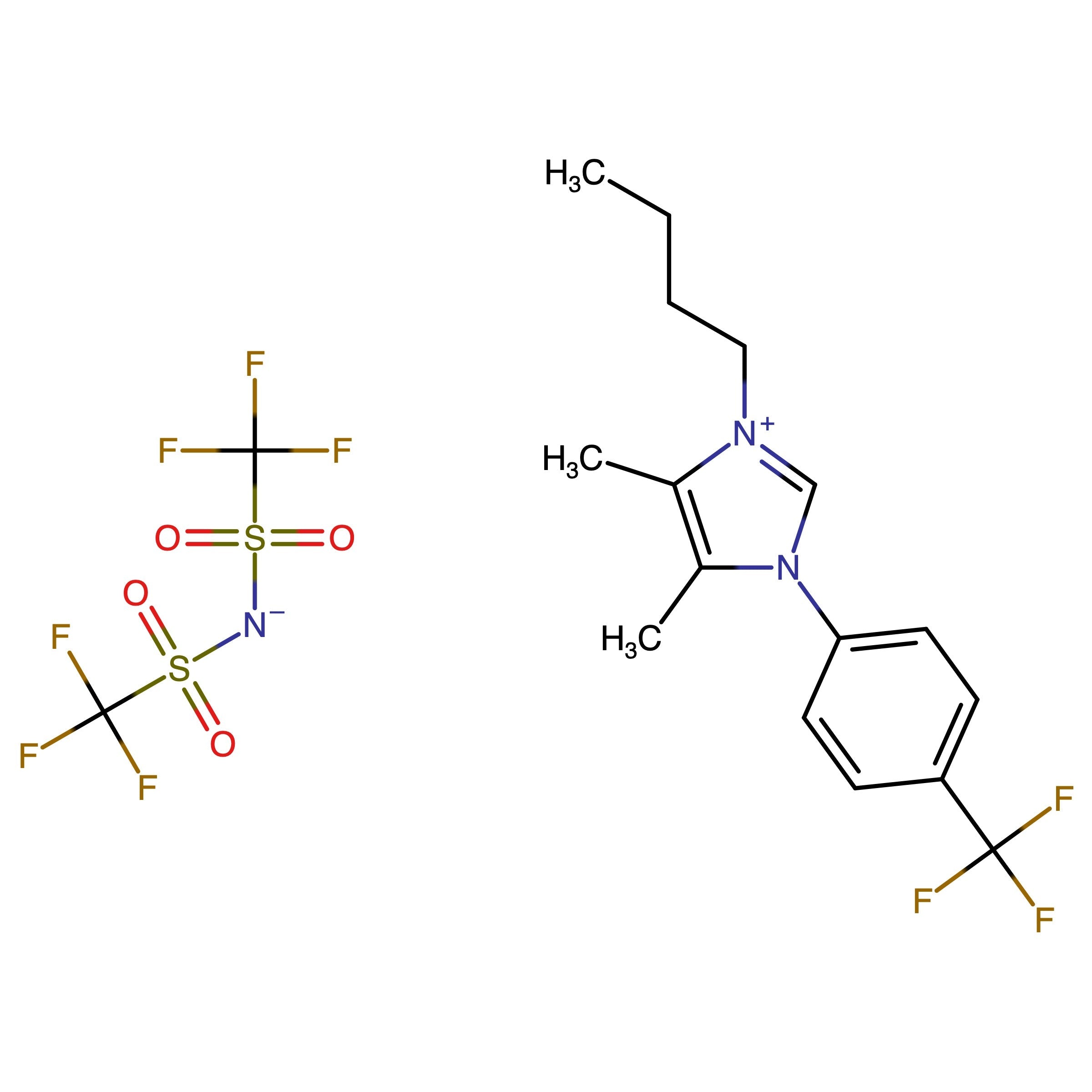 CAS RN 3049365-61-6 | 3-Butyl-4,5-dimethyl-1-(4-(trifluoromethyl)phenyl)-1H-imidazol-3-ium bis((trifluoromethyl)sulfonyl)amide