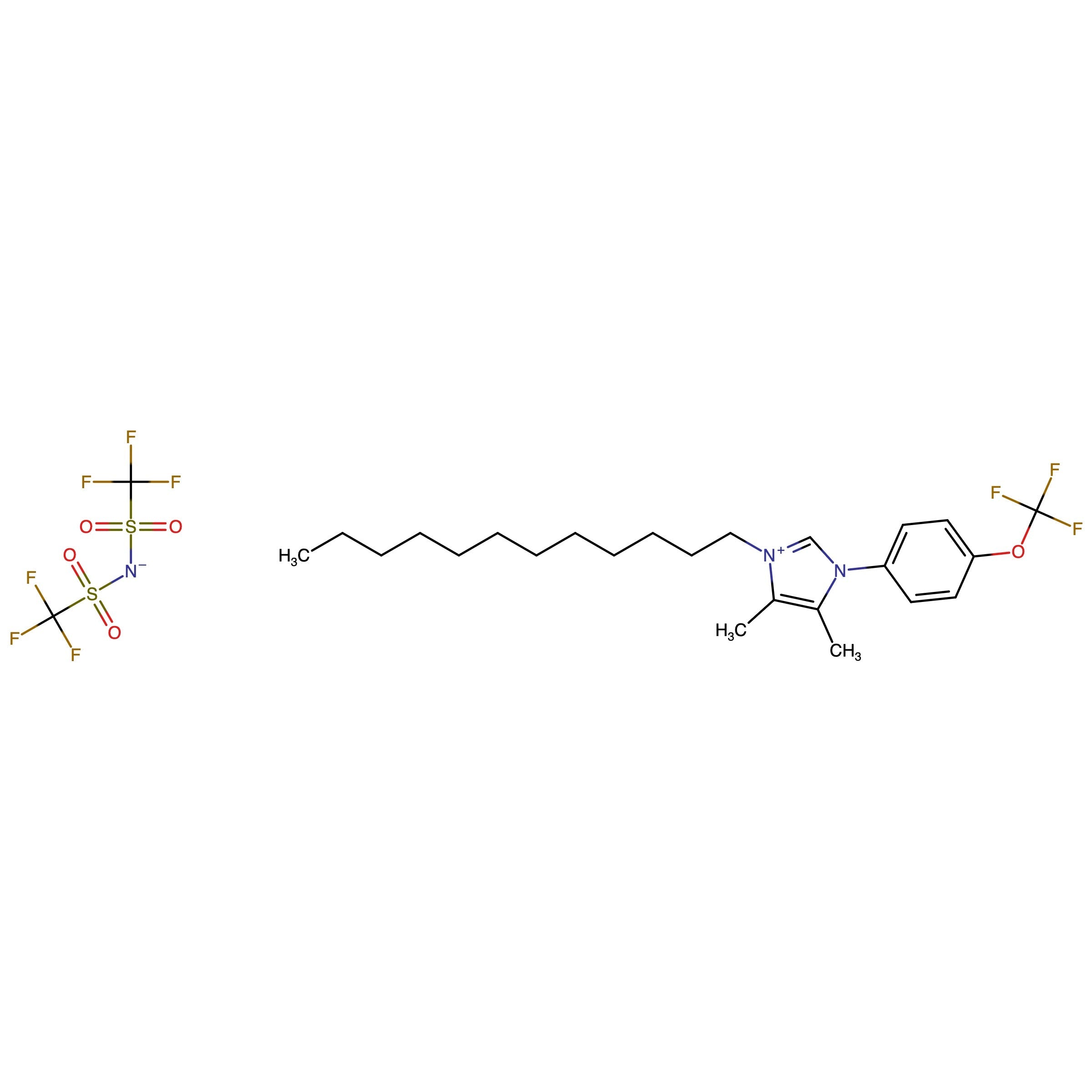 CAS RN 3049365-66-1 | 3-Dodecyl-4,5-dimethyl-1-(4-(trifluoromethoxy)phenyl)-1H-imidazol-3-ium bis((trifluoromethyl)sulfonyl)amide