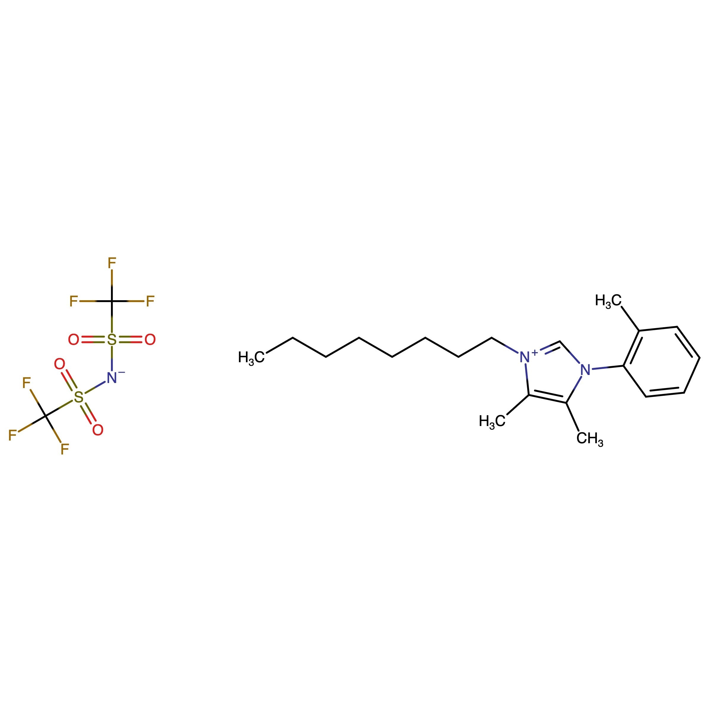 CAS RN 3049365-68-3 | 4,5-Dimethyl-3-octyl-1-(o-tolyl)-1H-imidazol-3-ium bis((trifluoromethyl)sulfonyl)amide
