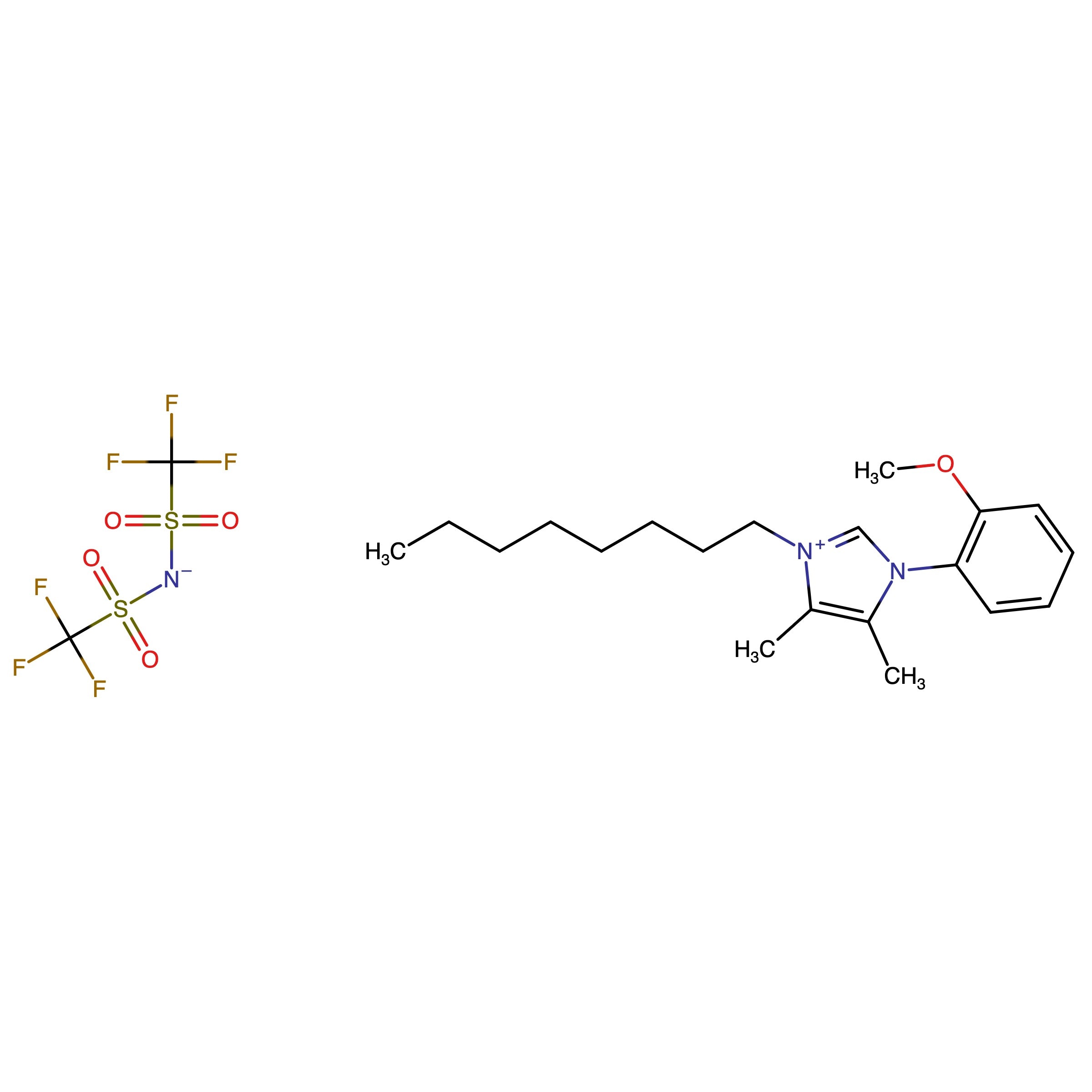 CAS RN 3049365-71-8 | 1-(2-Methoxyphenyl)-4,5-dimethyl-3-octyl-1H-imidazol-3-ium bis((trifluoromethyl)sulfonyl)amide