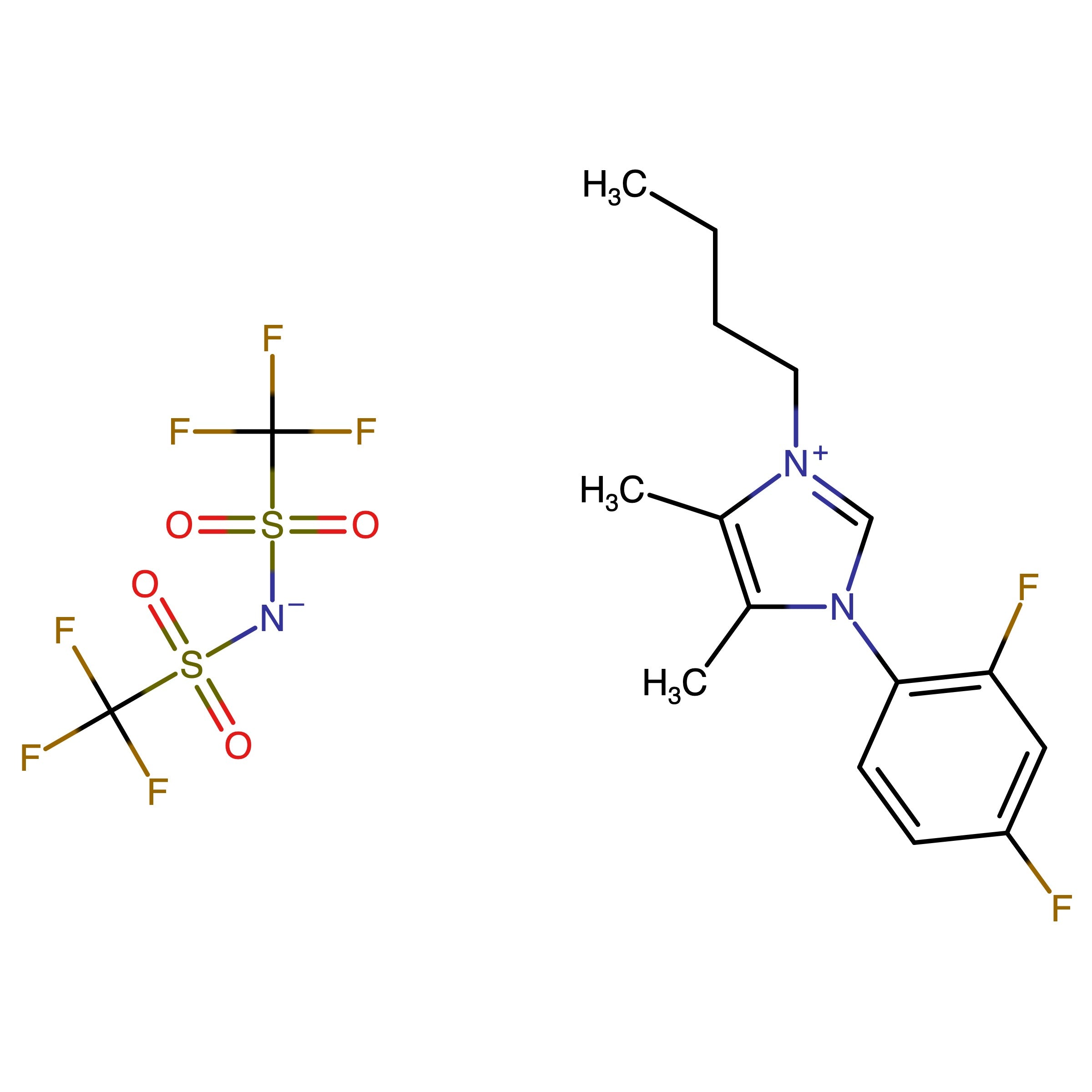 CAS RN 3049365-73-0 | 3-Butyl-1-(2,4-difluorophenyl)-4,5-dimethyl-1H-imidazol-3-ium bis((trifluoromethyl)sulfonyl)amide
